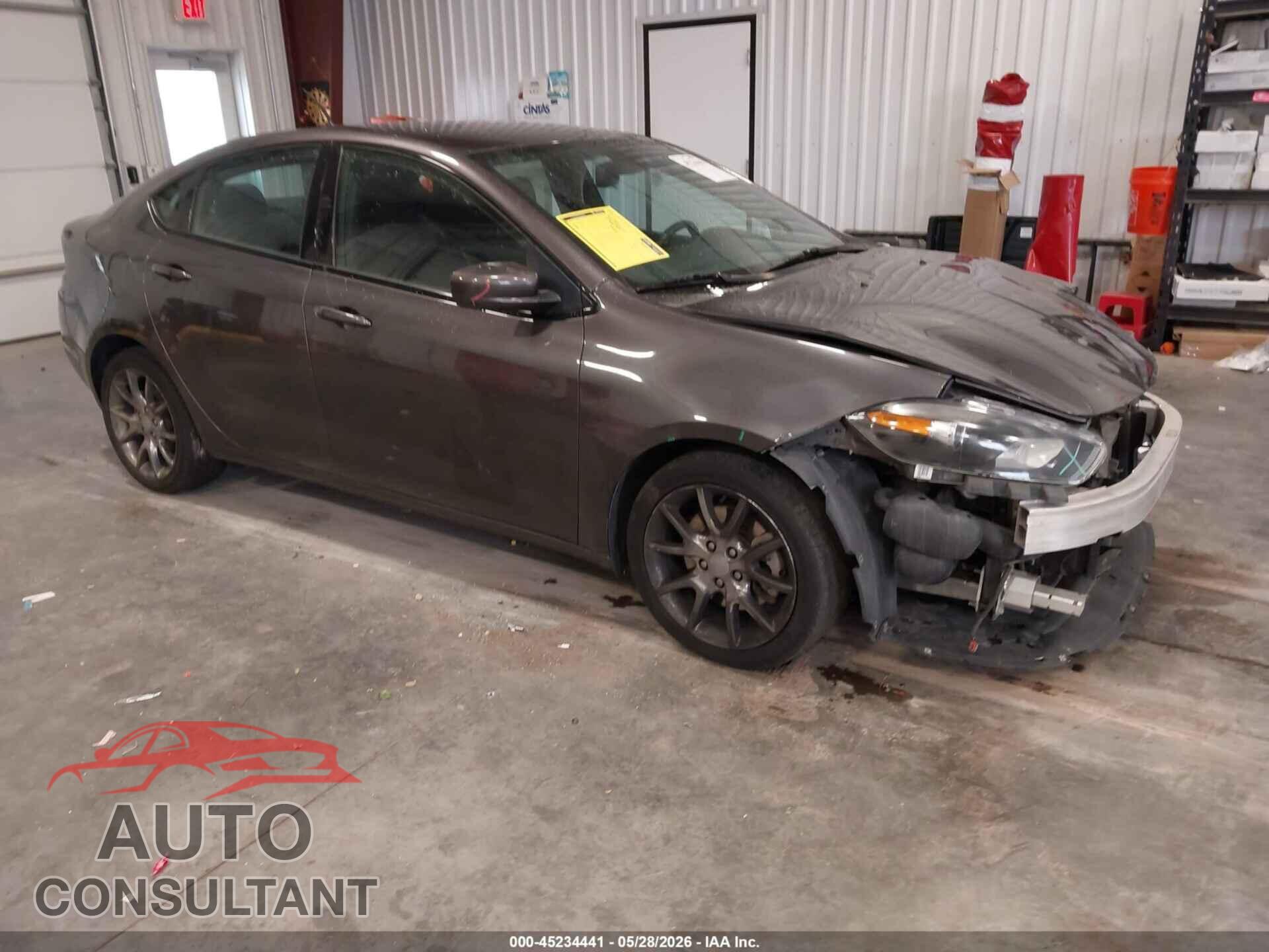 DODGE DART 2015 - 1C3CDFBBXFD141439