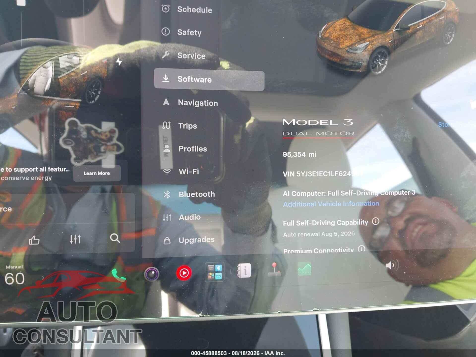 TESLA MODEL 3 2020 - 5YJ3E1EC1LF624967