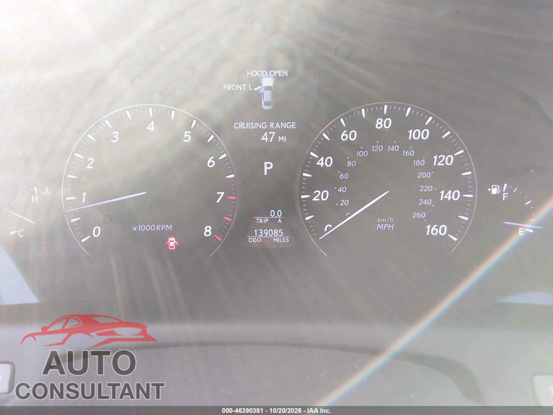 LEXUS LS 460 2011 - JTHBL5EF3B5105226