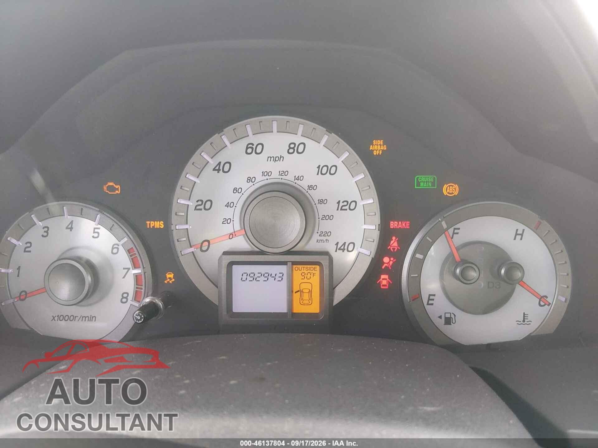 HONDA PILOT 2013 - 5FNYF3H59DB010598