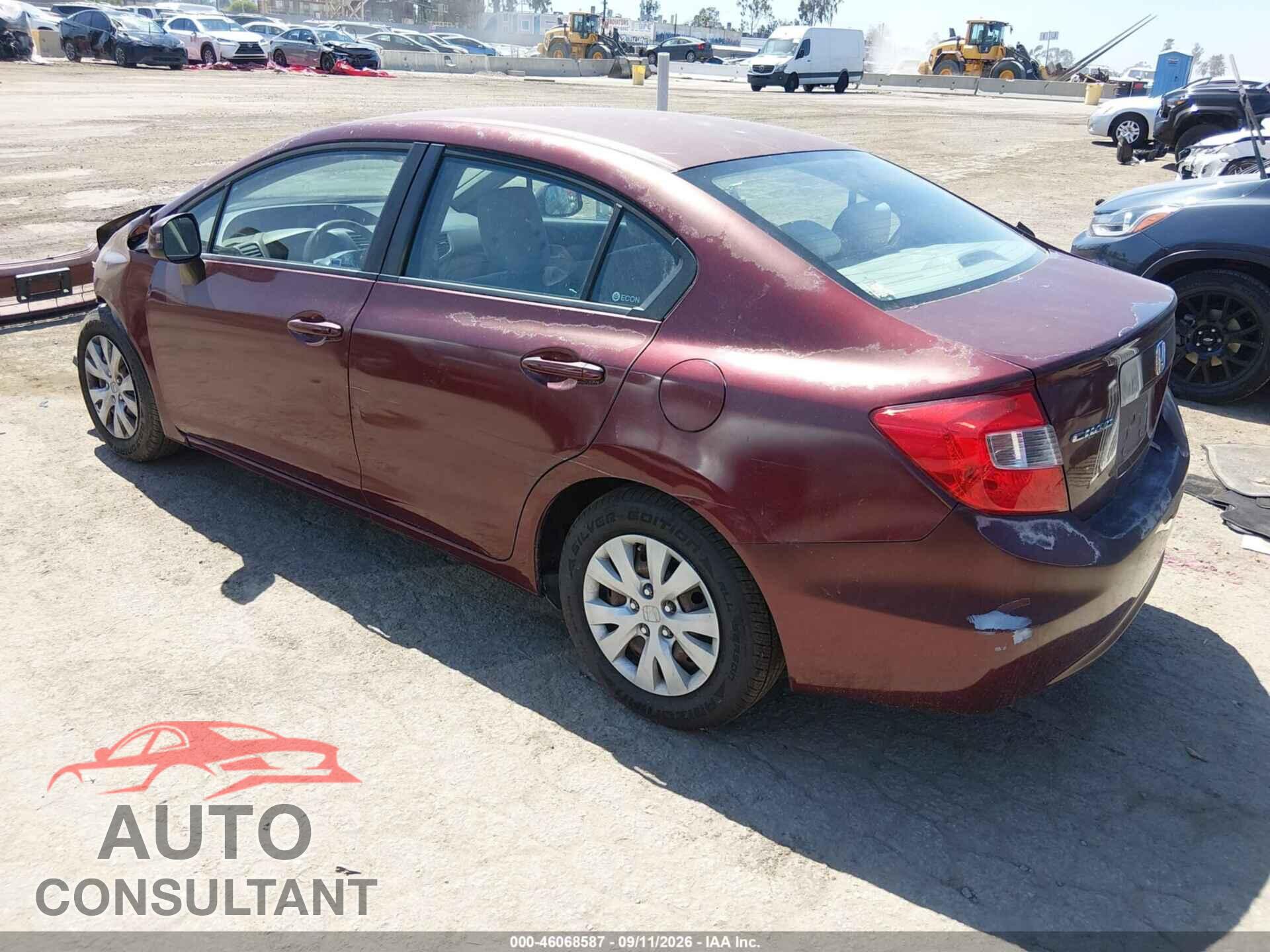 HONDA CIVIC 2012 - 2HGFB2F58CH543343