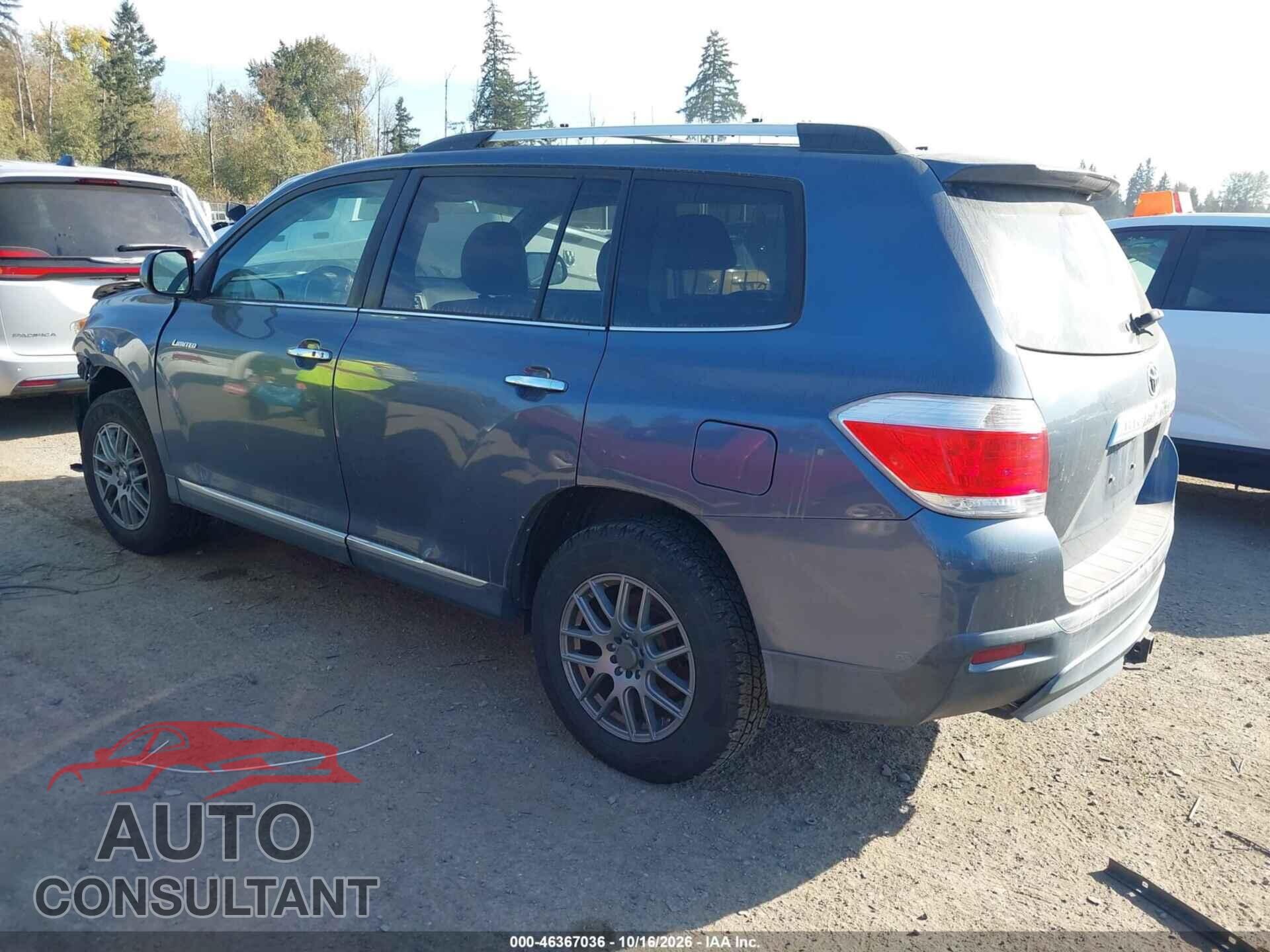 TOYOTA HIGHLANDER 2013 - 5TDDK3EH8DS220355