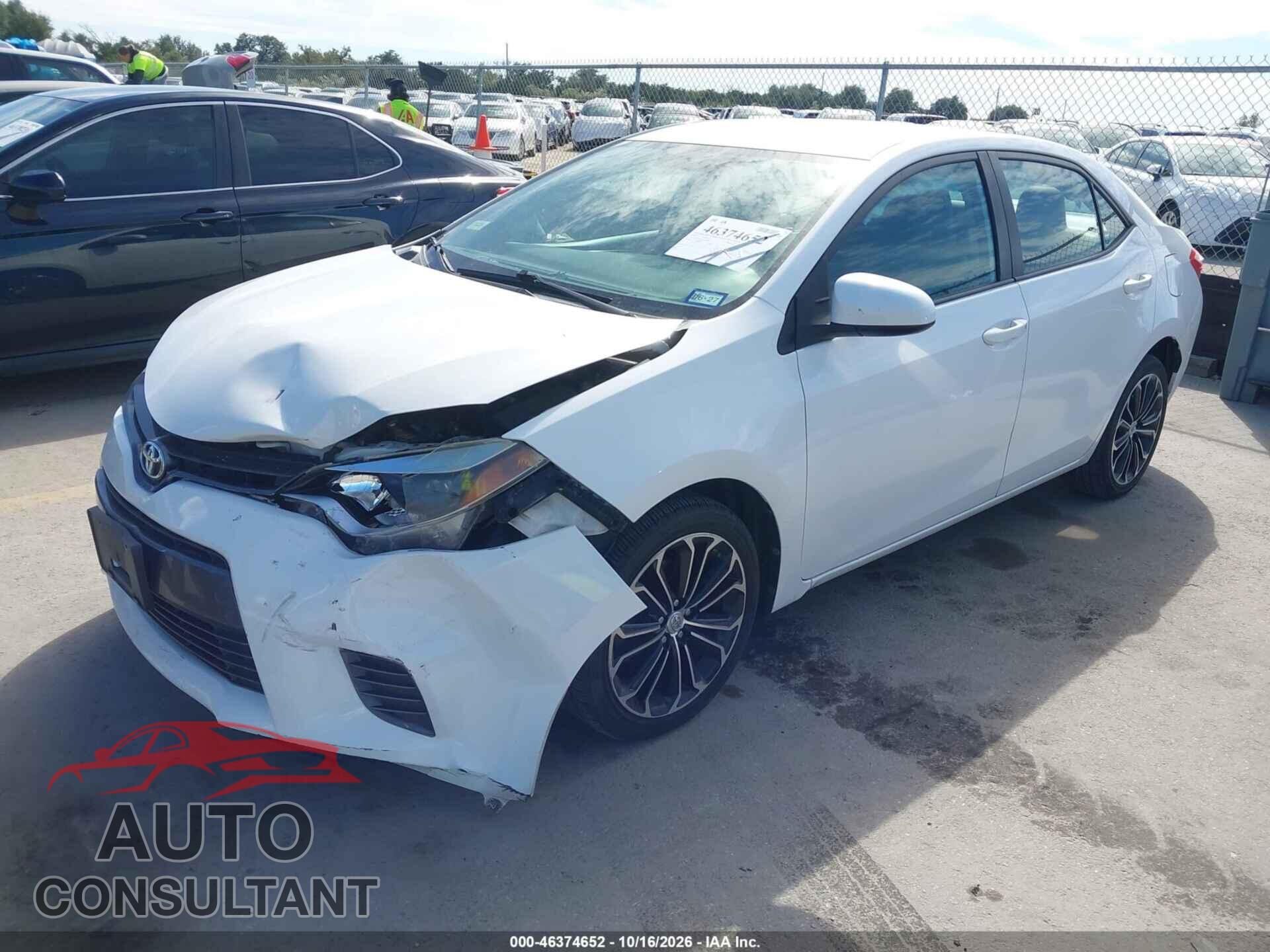 TOYOTA COROLLA 2015 - 2T1BURHEXFC309751