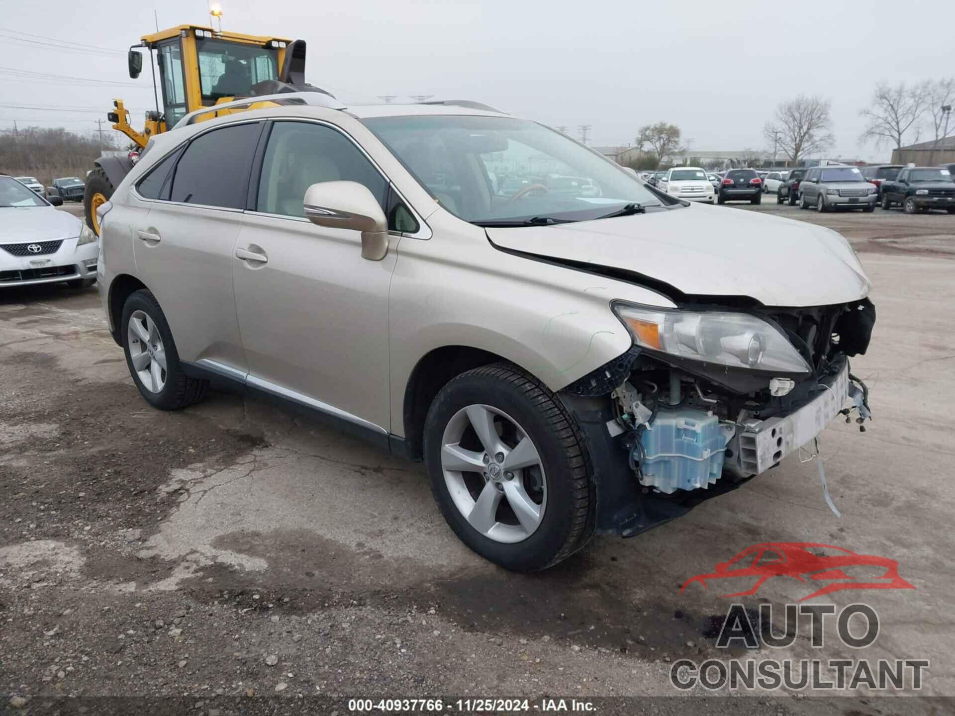 LEXUS RX 350 2012 - 2T2BK1BA3CC135459