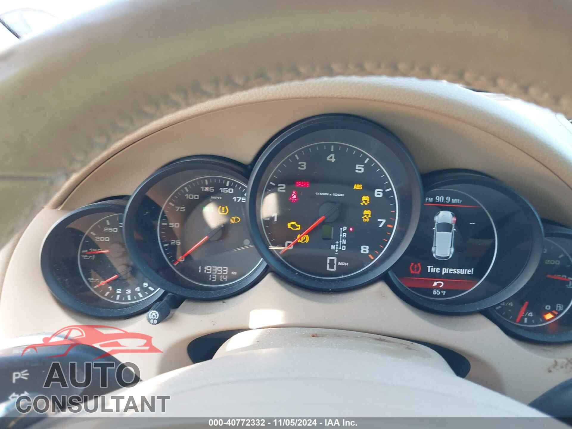 PORSCHE CAYENNE 2011 - WP1AA2A29BLA09423
