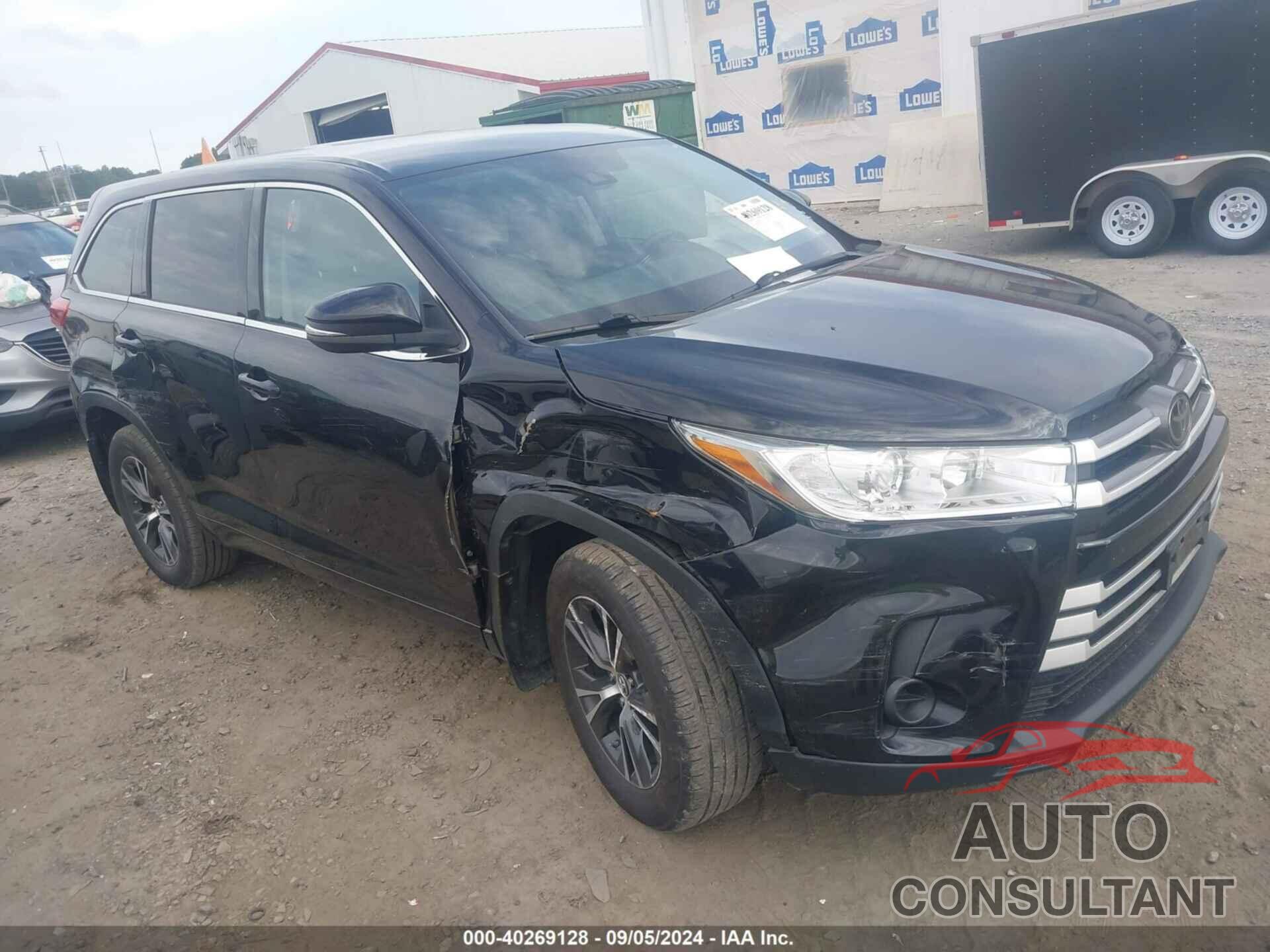 TOYOTA HIGHLANDER 2018 - 5TDBZRFHXJS493023