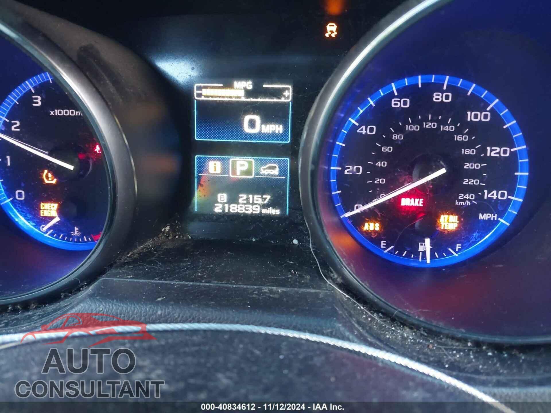 SUBARU OUTBACK 2015 - 4S4BSADC8F3225637