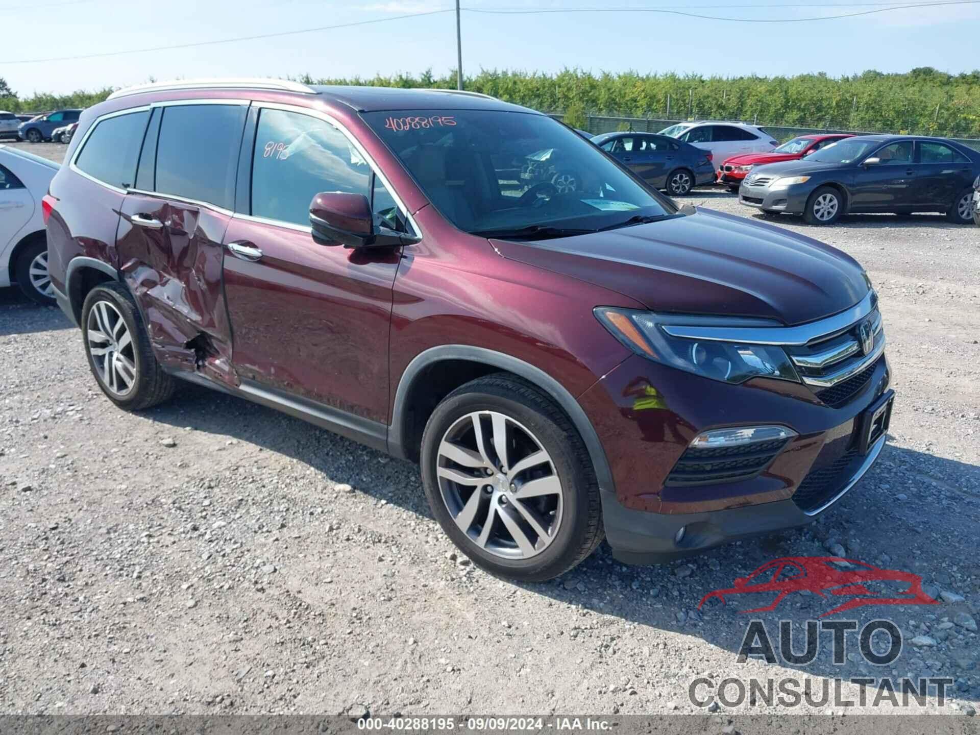 HONDA PILOT 2016 - 5FNYF6H97GB119361