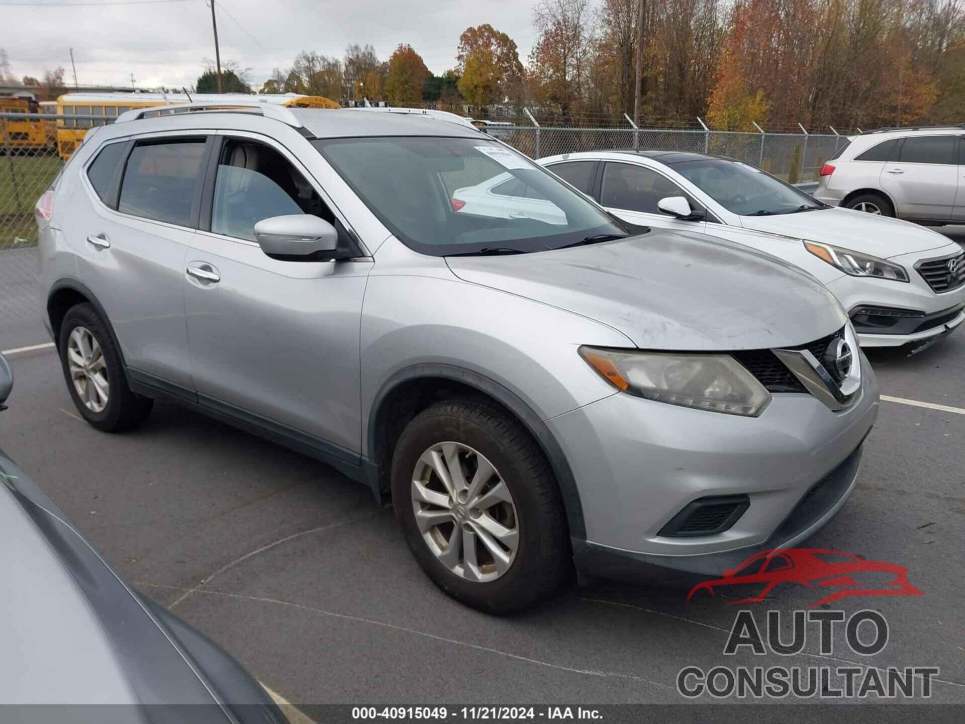 NISSAN ROGUE 2015 - KNMAT2MV0FP570593