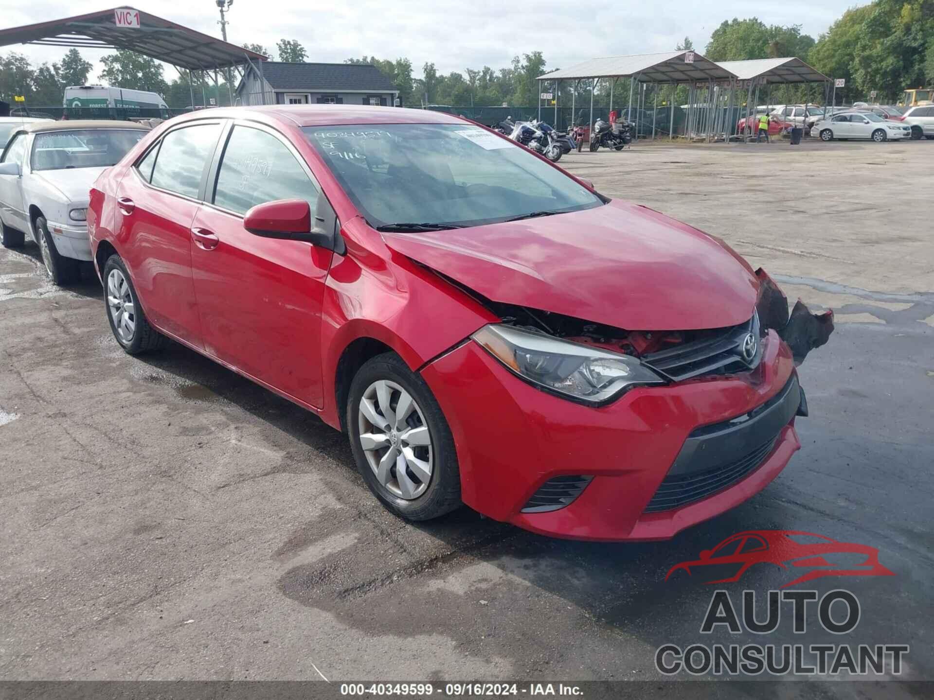 TOYOTA COROLLA 2016 - 2T1BURHE0GC578665