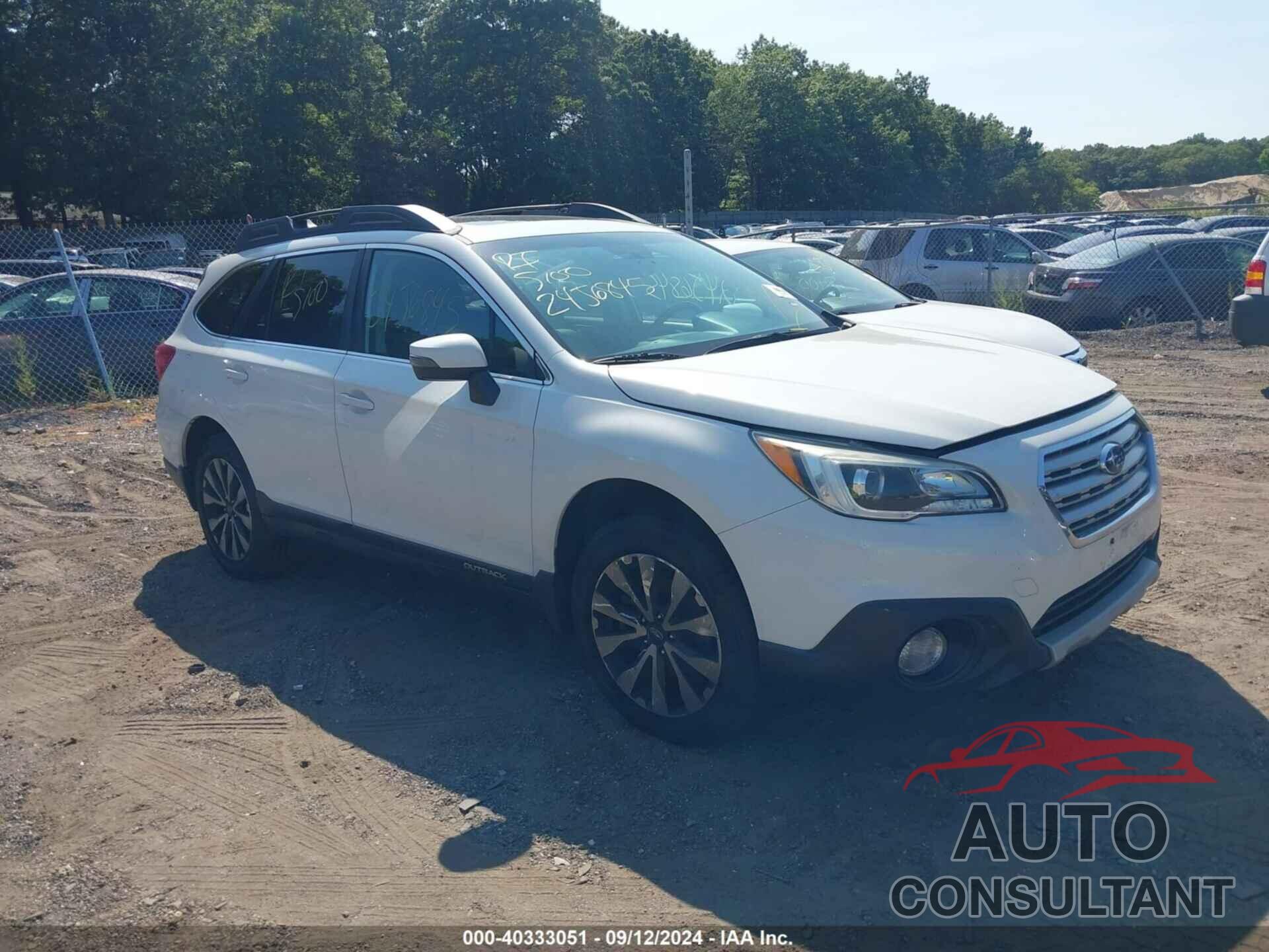 SUBARU OUTBACK 2016 - 4S4BSENC8G3309920