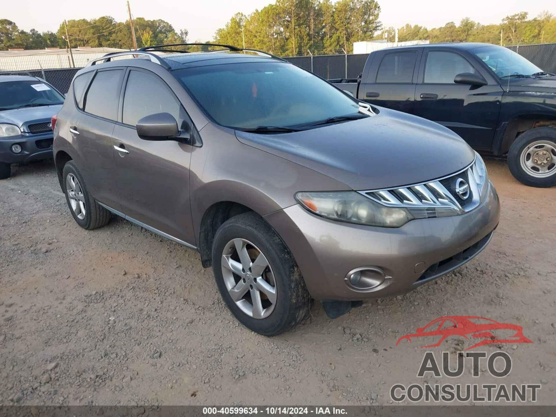 NISSAN MURANO 2010 - JN8AZ1MU6AW011469