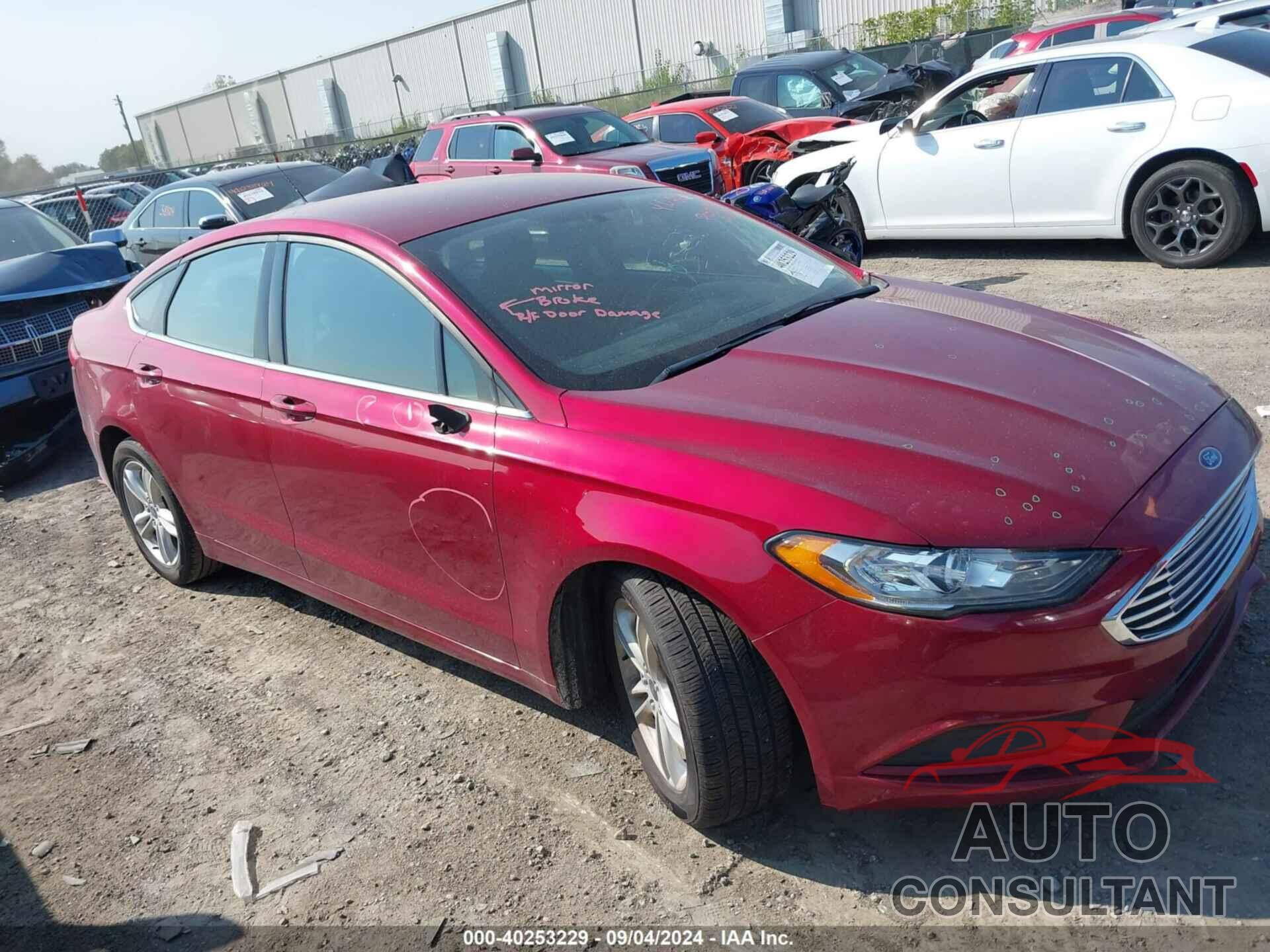 FORD FUSION 2018 - 3FA6P0HD1JR196339