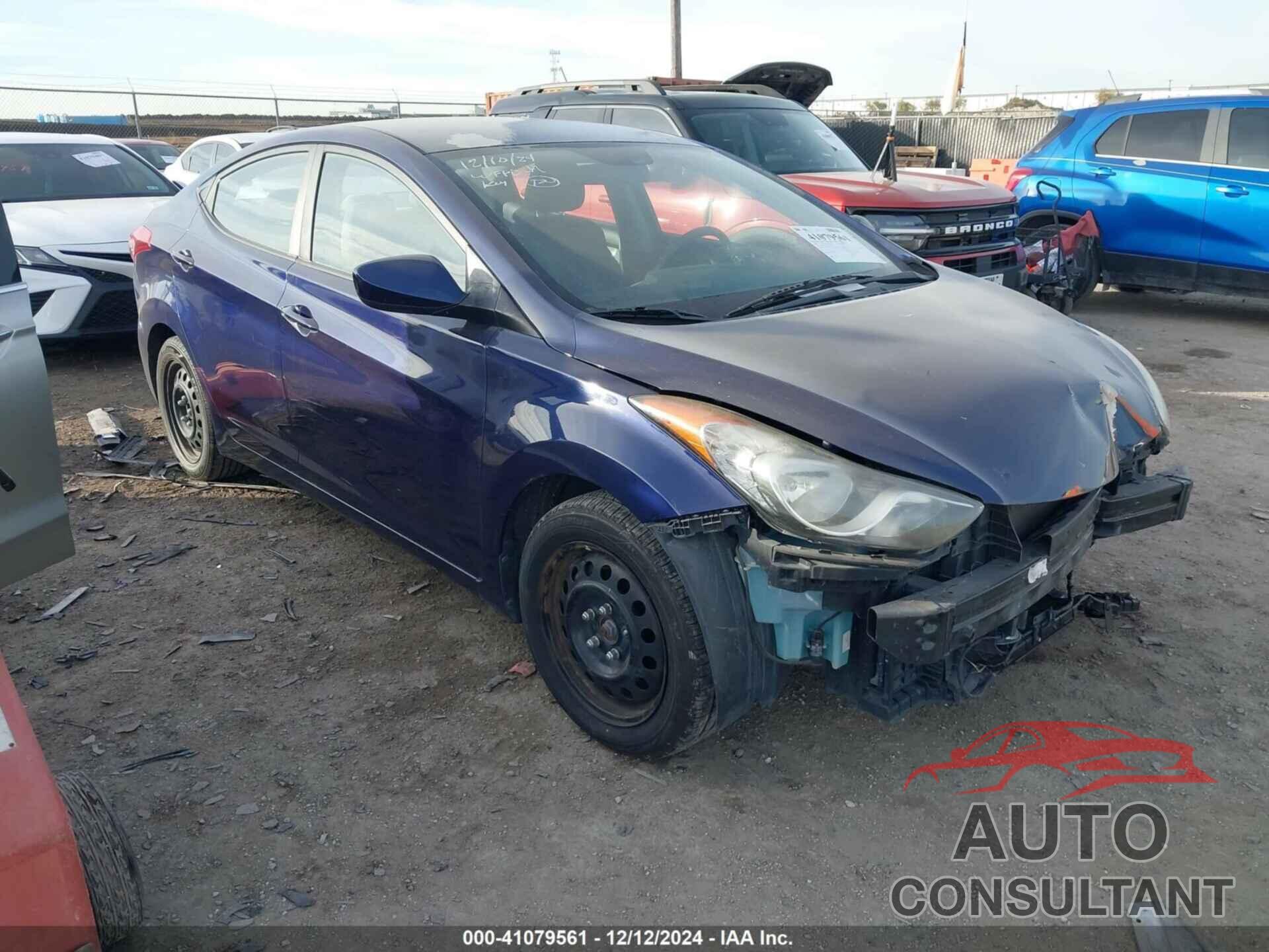 HYUNDAI ELANTRA 2011 - 5NPDH4AE3BH047783