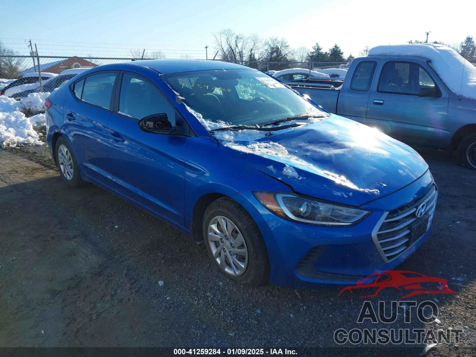 HYUNDAI ELANTRA 2017 - KMHD74LFXHU128007