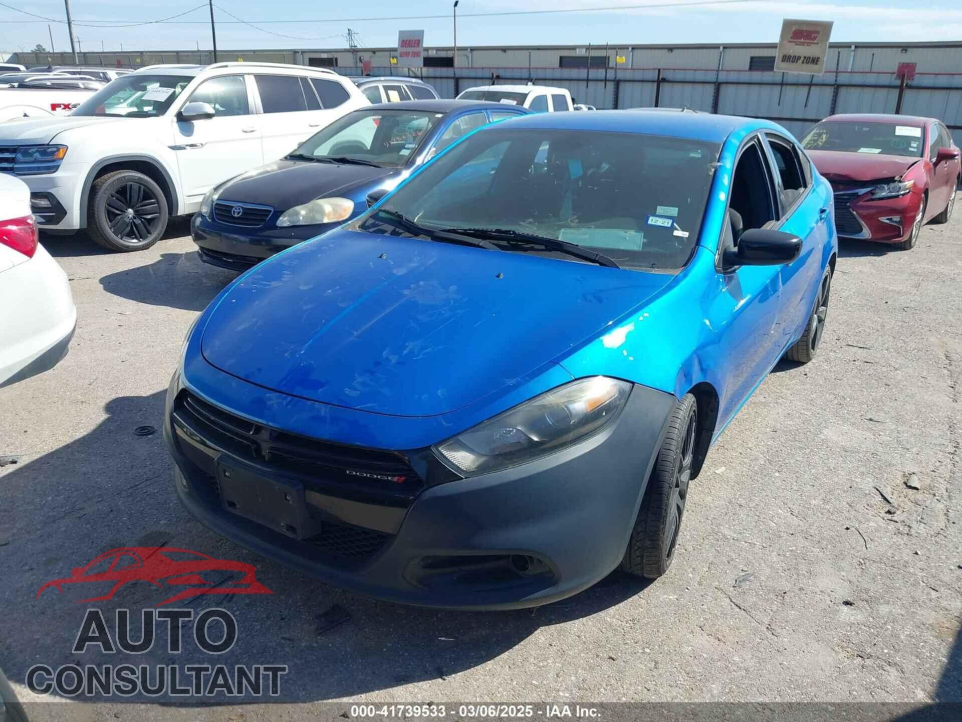 DODGE DART 2015 - 1C3CDFBB7FD212855