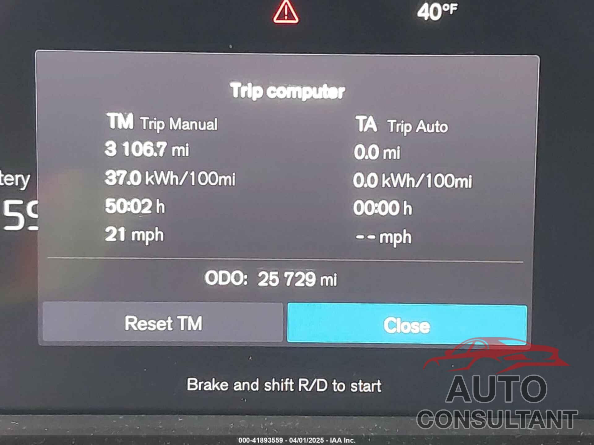 VOLVO XC40 RECHARGE PURE ELECTRIC 2021 - YV4ED3UR4M2525316