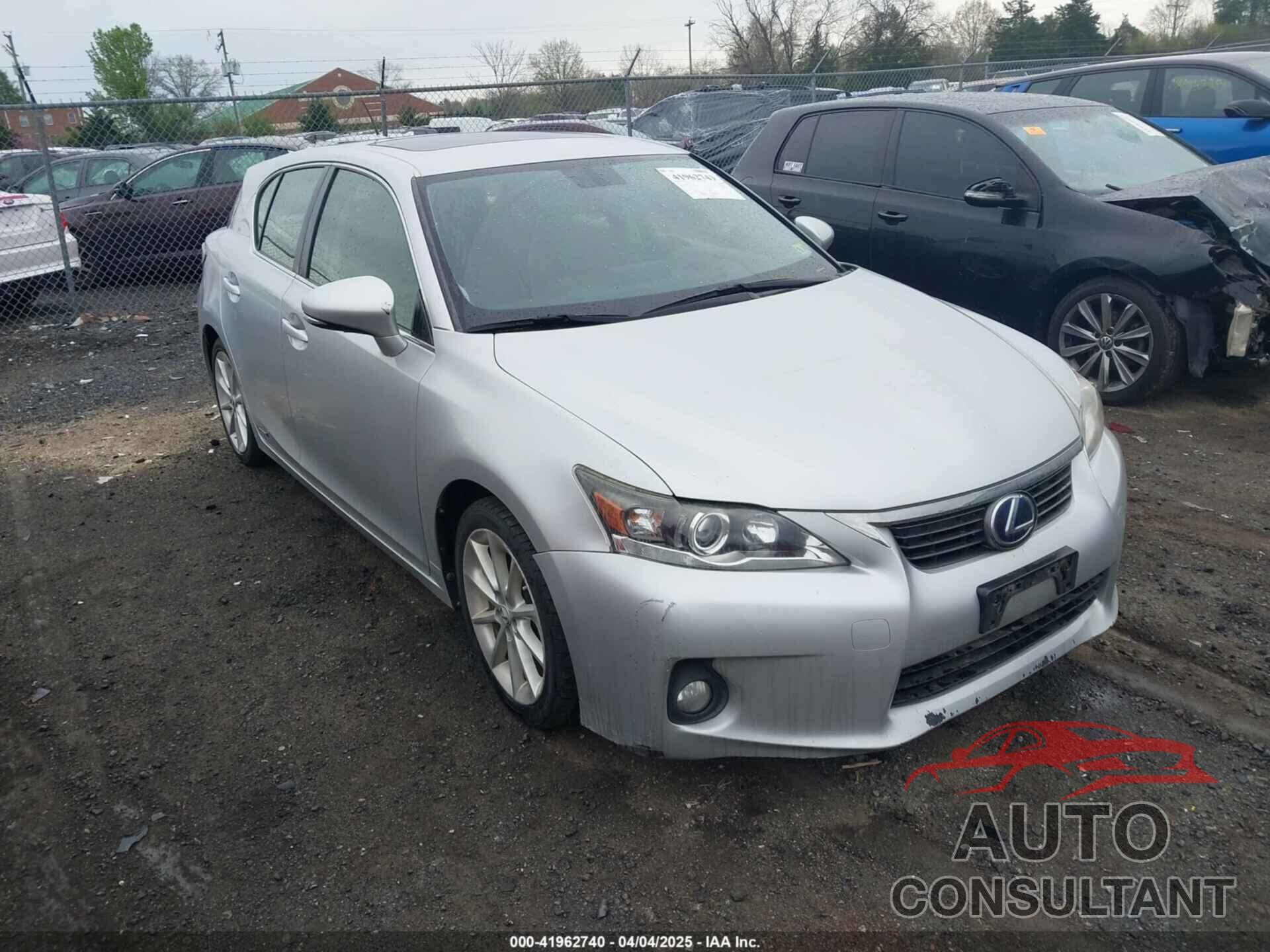 LEXUS CT 200H 2013 - JTHKD5BH1D2151368