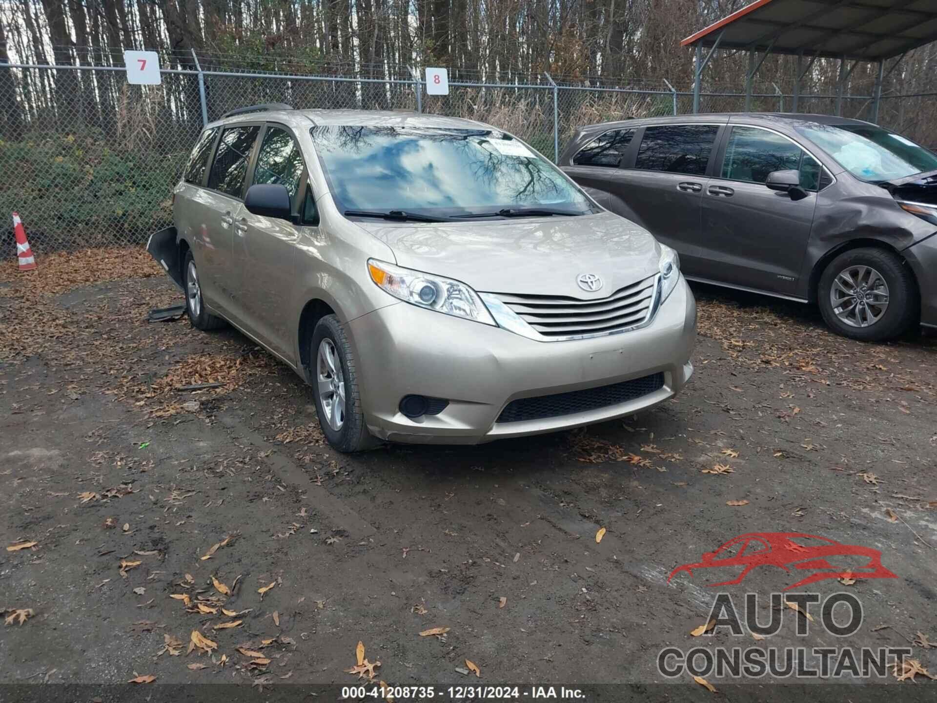 TOYOTA SIENNA 2017 - 5TDKZ3DC5HS768036