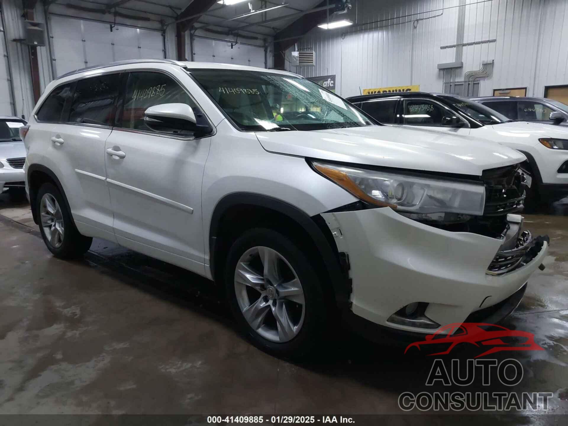 TOYOTA HIGHLANDER 2015 - 5TDDKRFH5FS208314