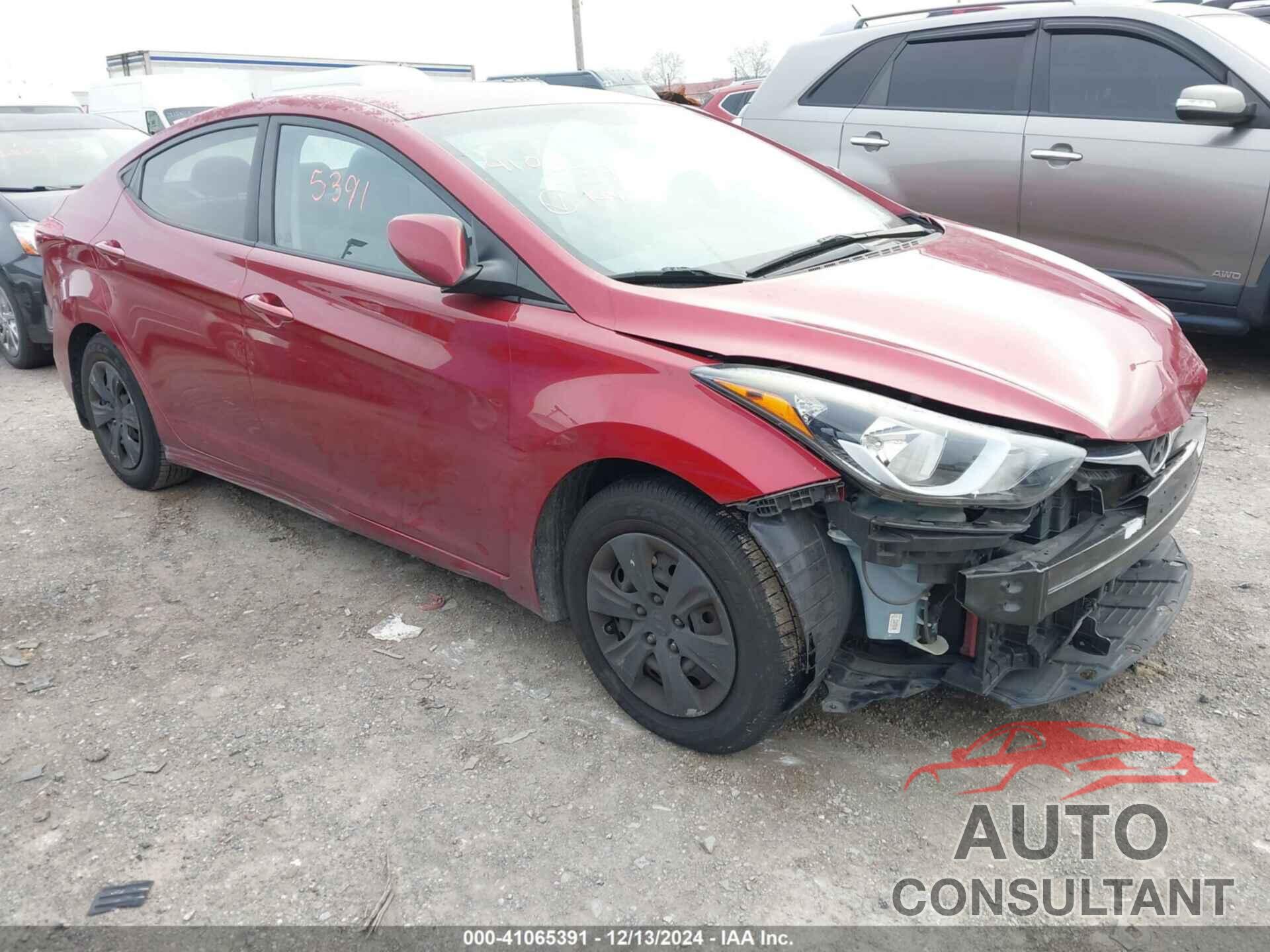 HYUNDAI ELANTRA 2016 - 5NPDH4AE5GH667980