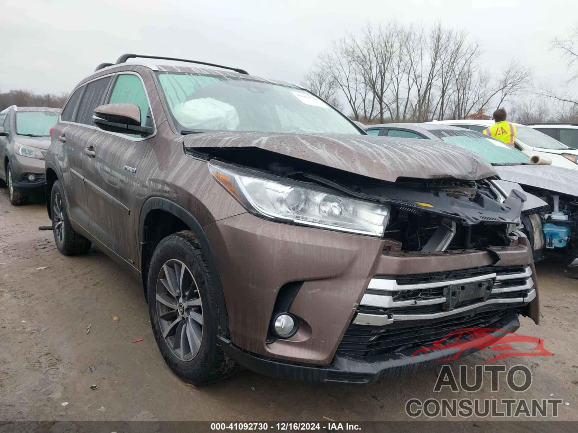 TOYOTA HIGHLANDER HYBRID 2017 - 5TDJGRFH7HS035192