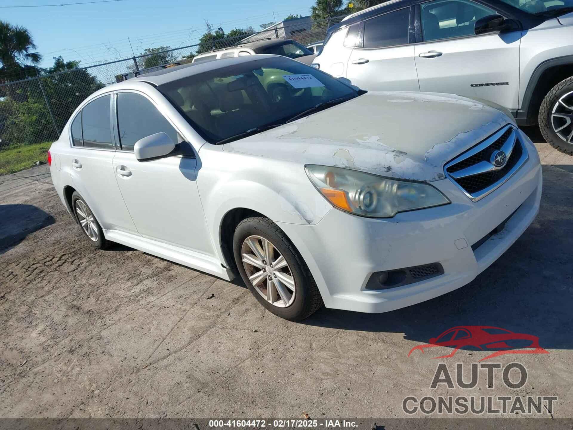 SUBARU LEGACY 2011 - 4S3BMBG63B3224450