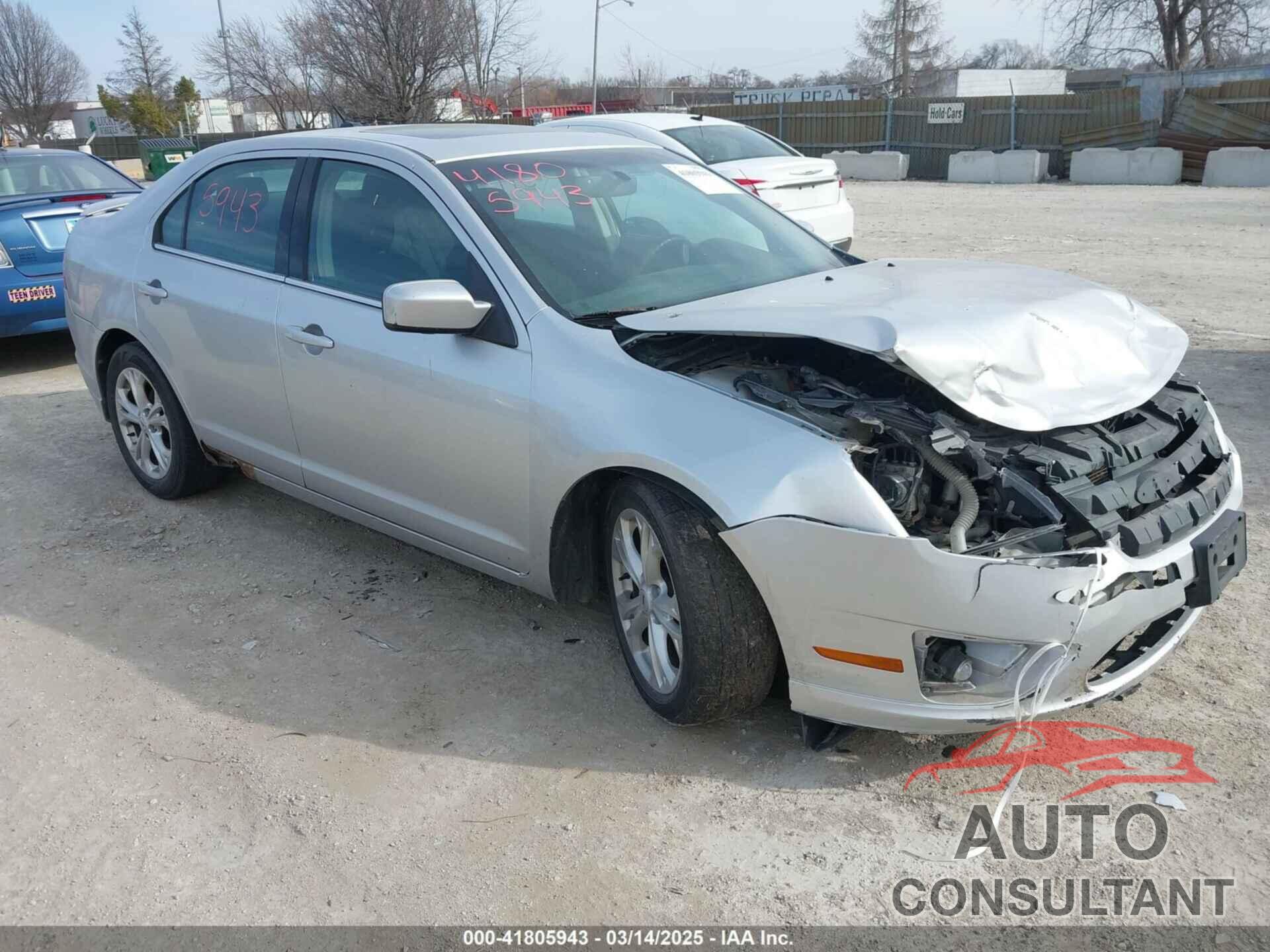FORD FUSION 2012 - 3FAHP0HA4CR105663