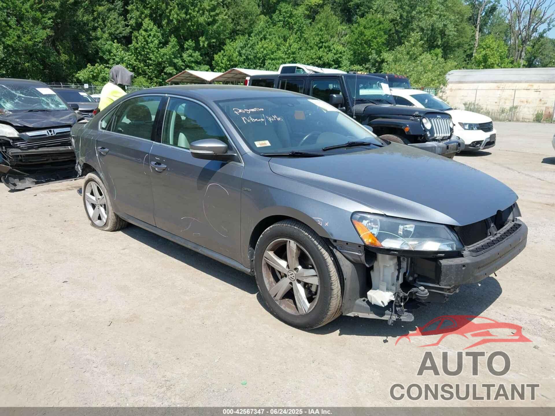 VOLKSWAGEN PASSAT 2015 - 1VWAS7A31FC112746