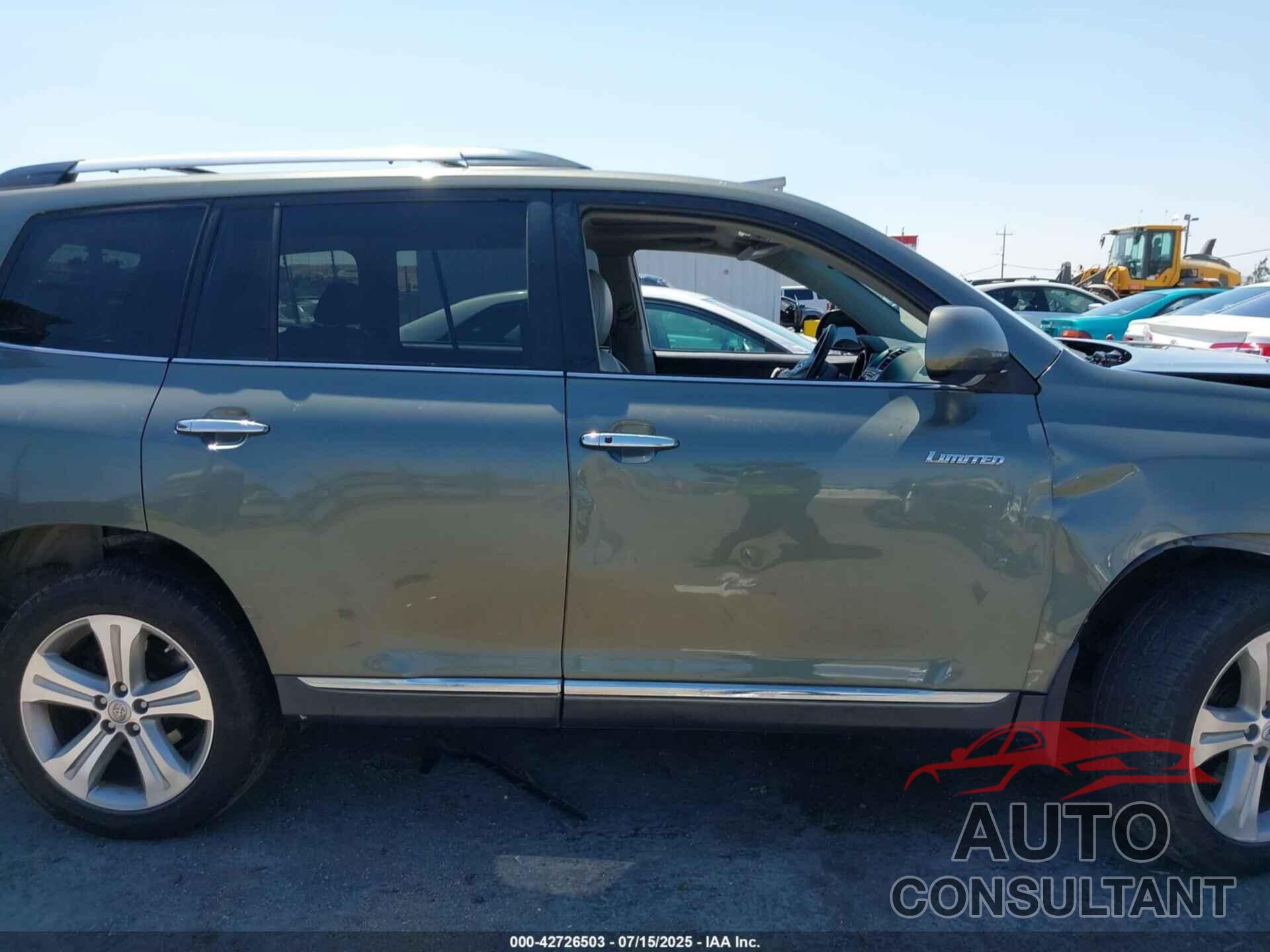 TOYOTA HIGHLANDER 2013 - 5TDDK3EH1DS271678