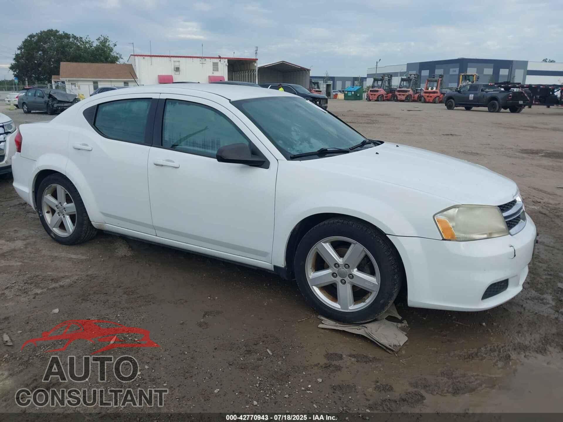 DODGE AVENGER 2013 - 1C3CDZAB6DN644105