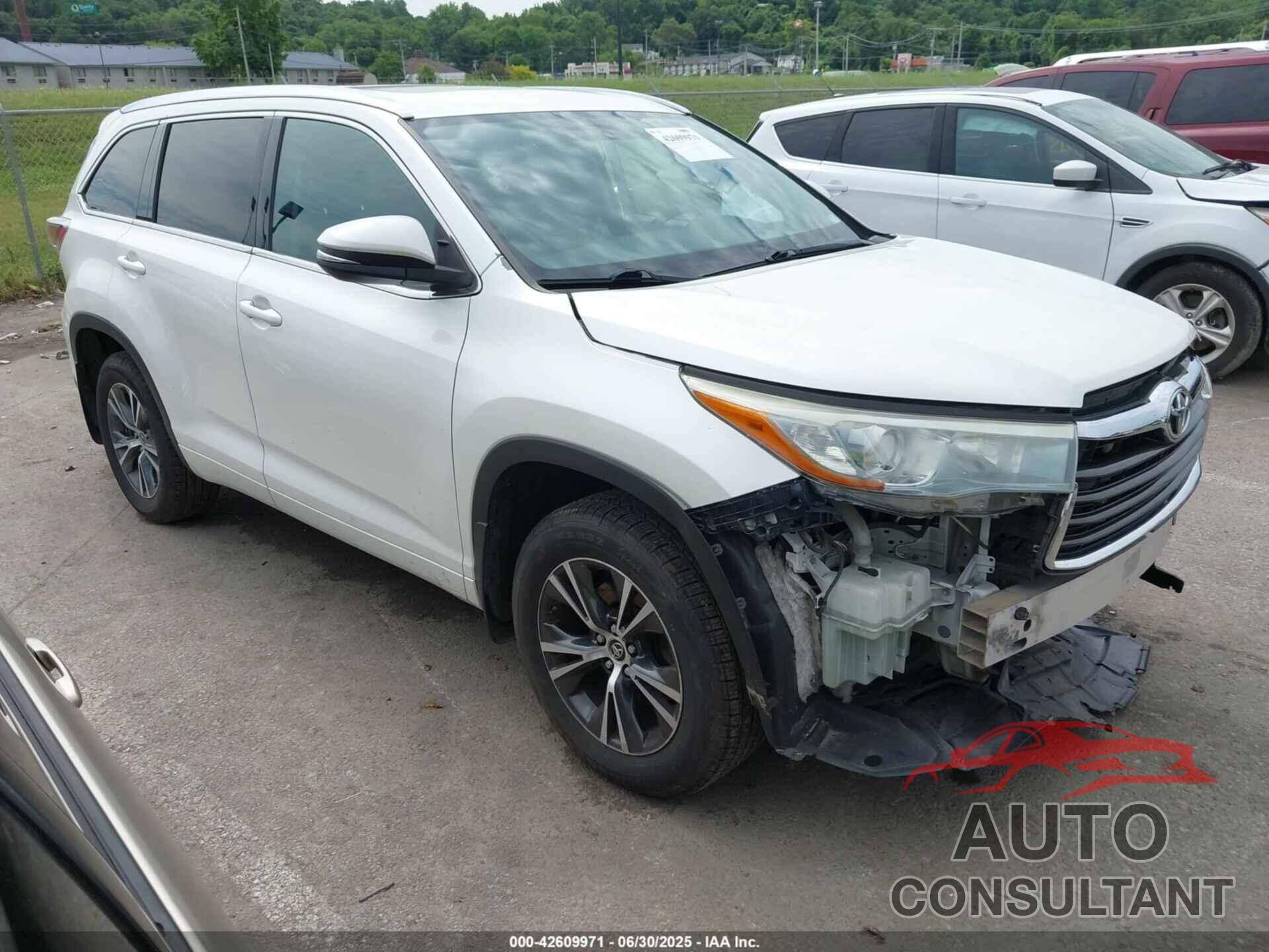 TOYOTA HIGHLANDER 2016 - 5TDJKRFH2GS232025