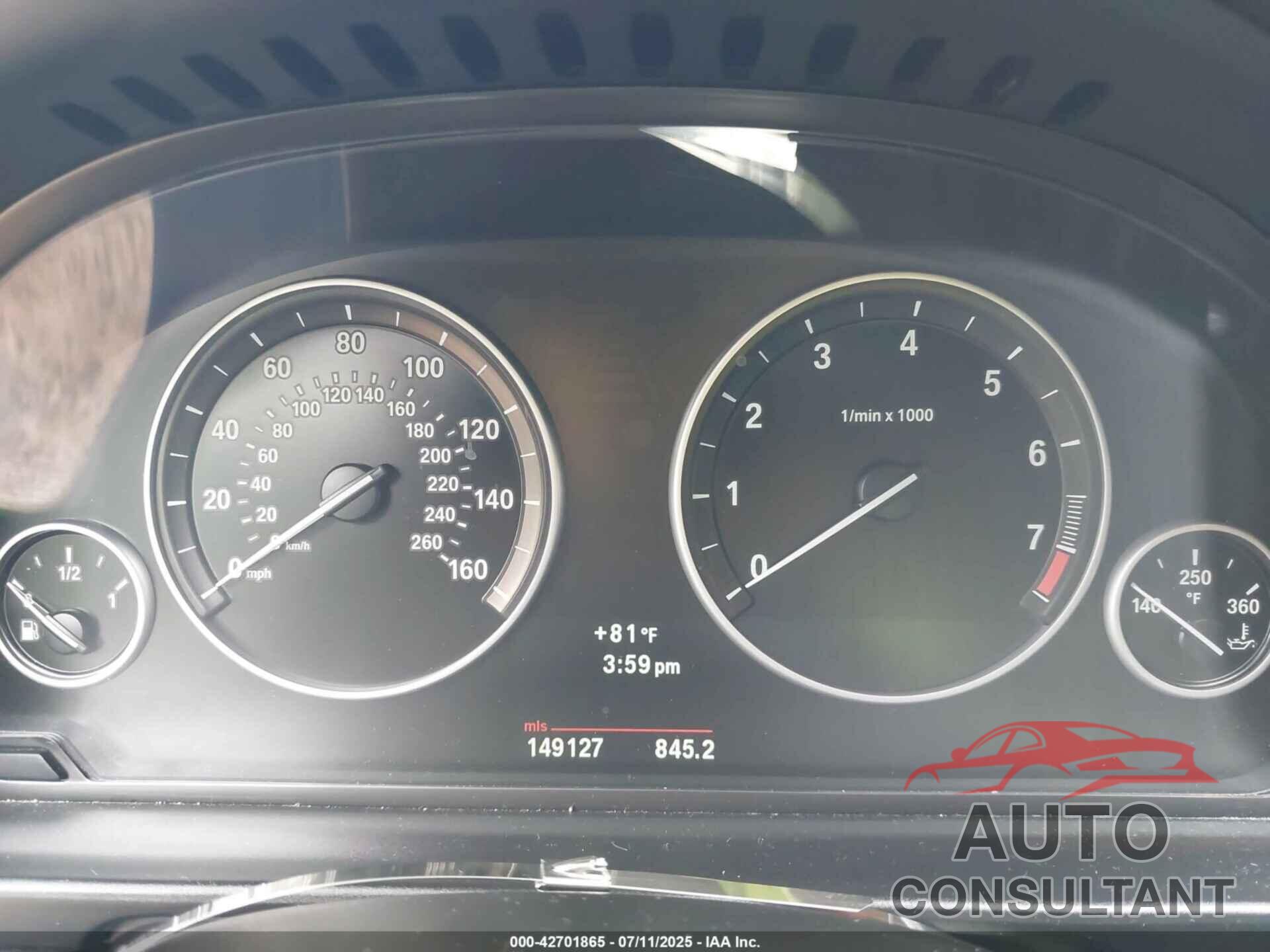 BMW 535I 2012 - WBAFU7C56CDU61714