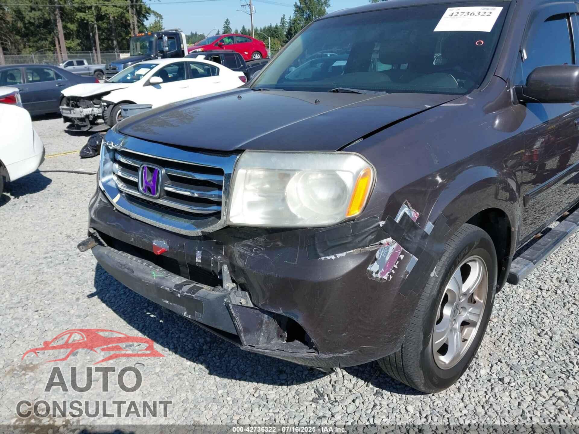 HONDA PILOT 2012 - 5FNYF4H59CB014073