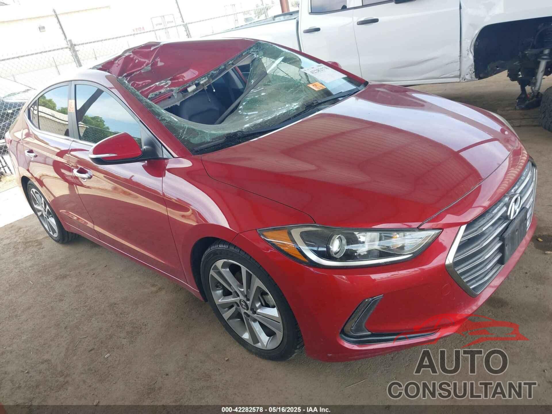 HYUNDAI ELANTRA 2017 - KMHD84LF2HU358380