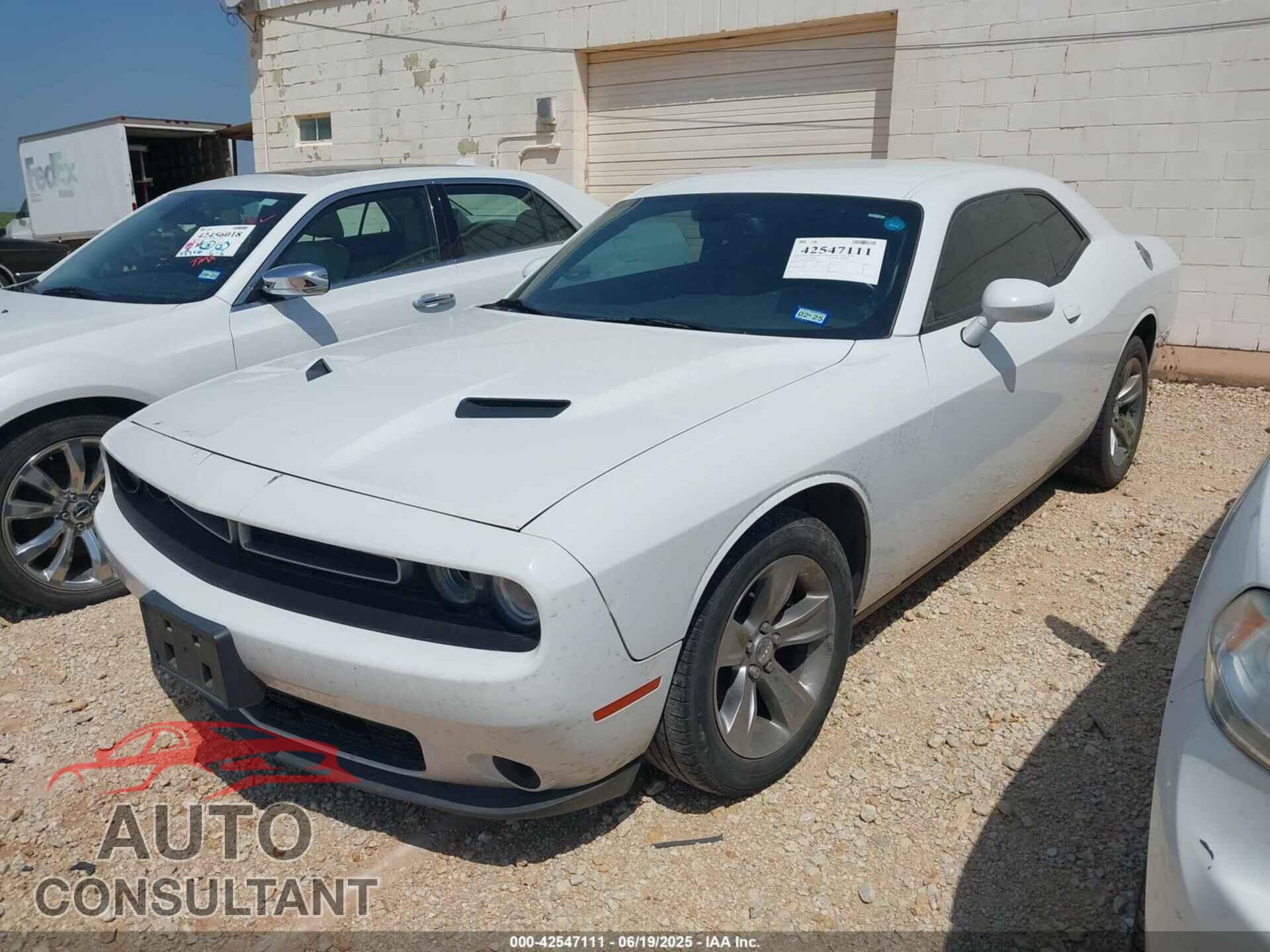 DODGE CHALLENGER 2016 - 2C3CDZAG4GH183737