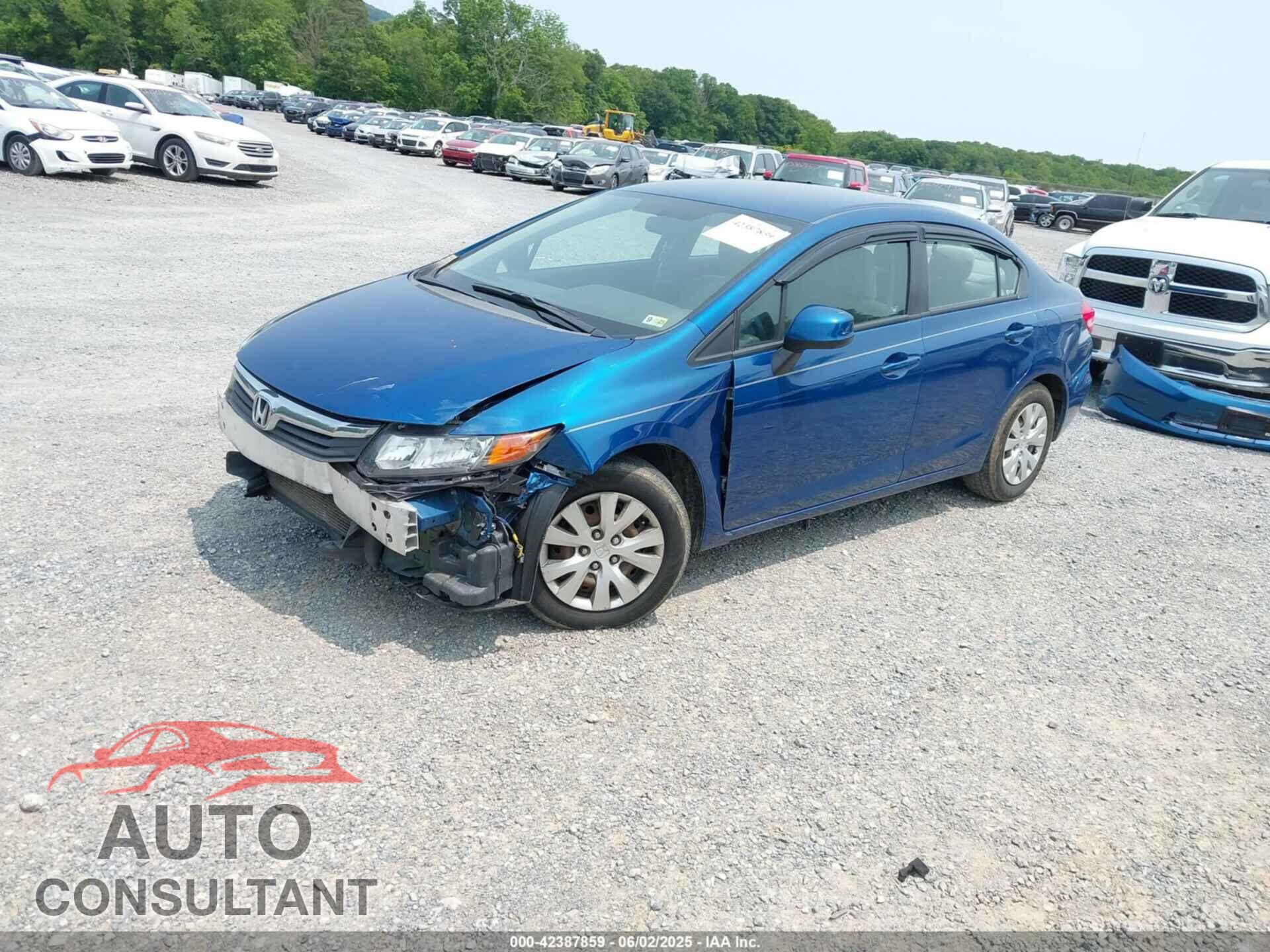 HONDA CIVIC 2012 - 19XFB2F57CE058069