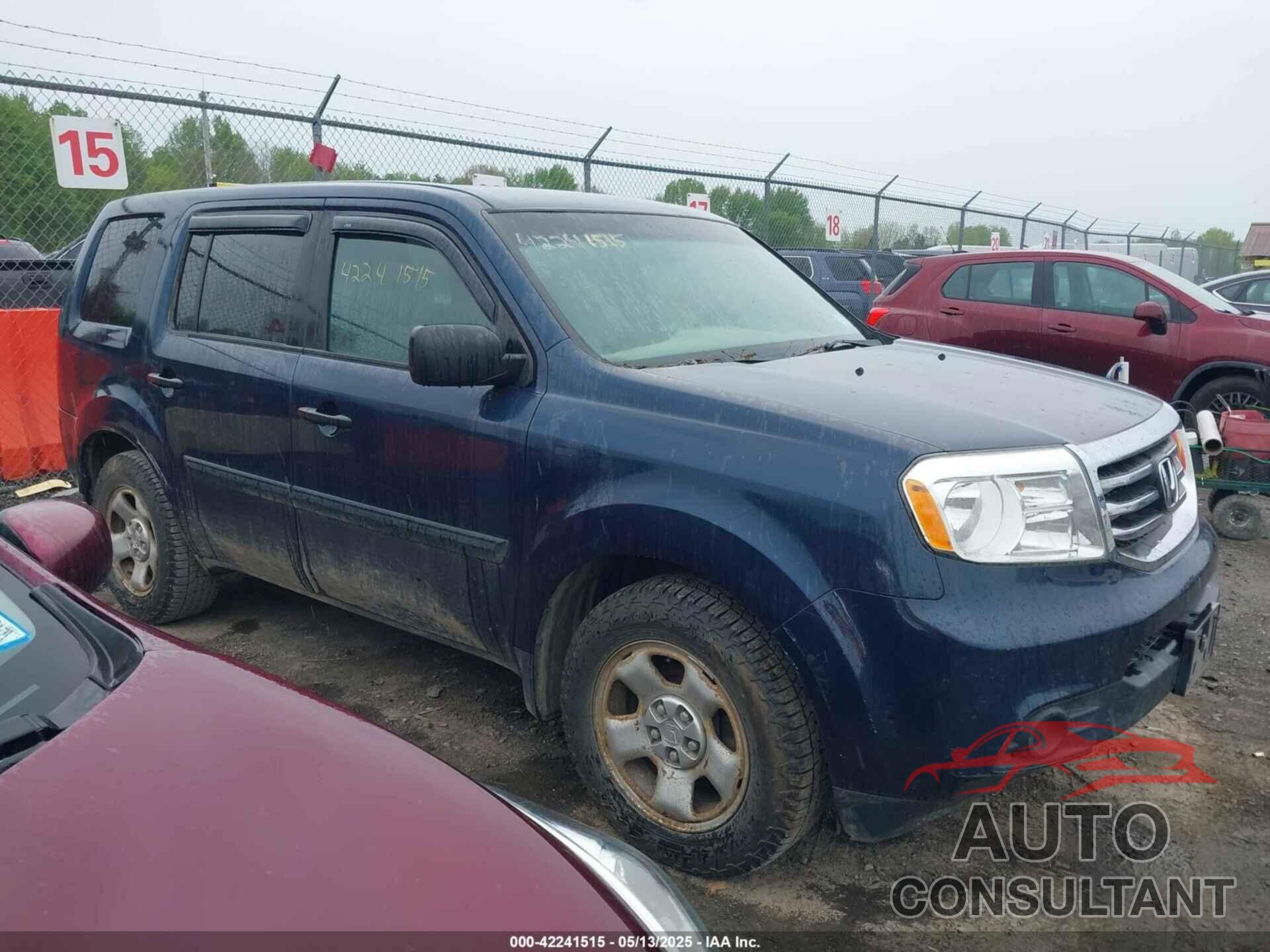 HONDA PILOT 2012 - 5FNYF4H26CB005451