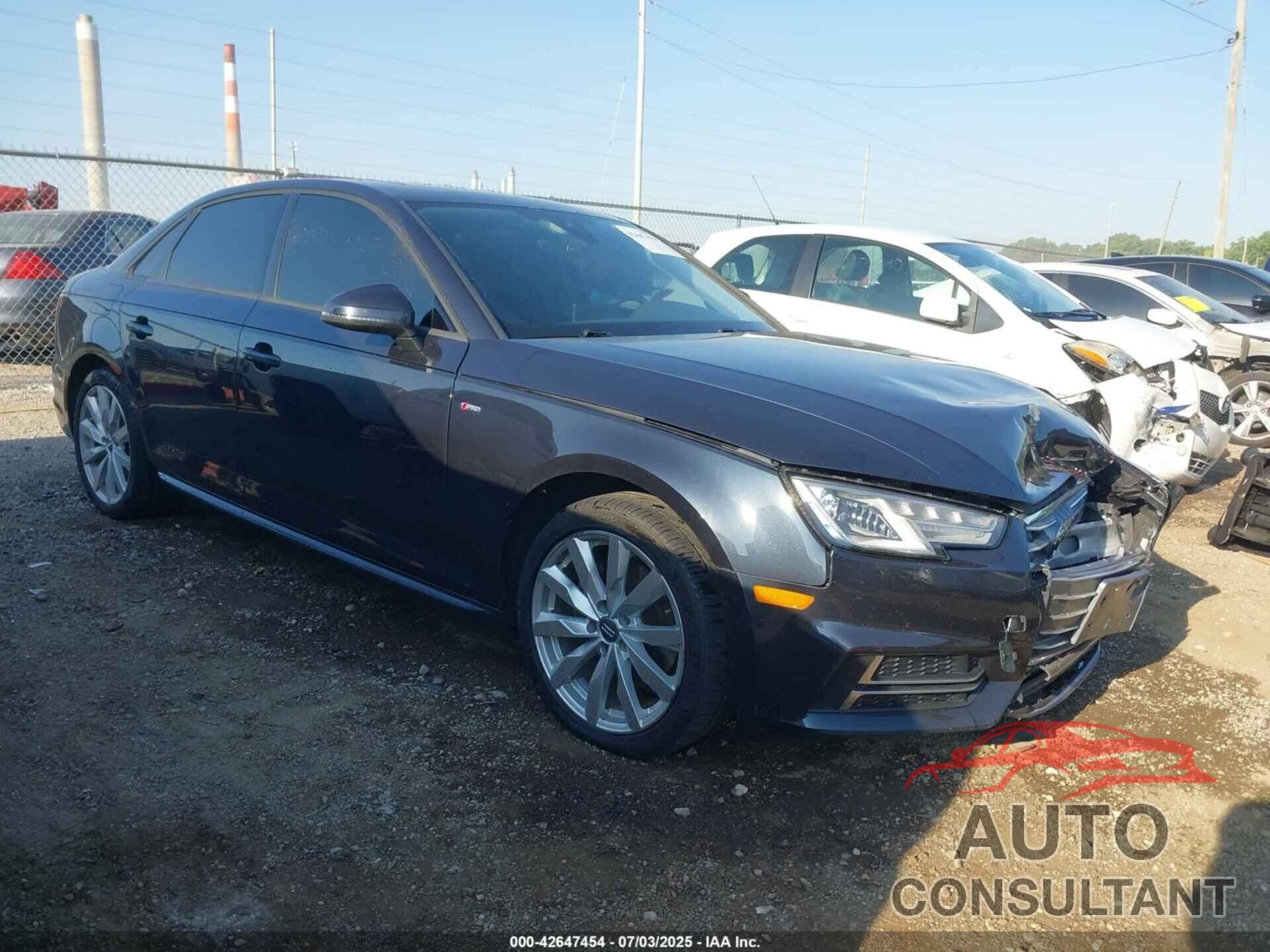 AUDI A4 2018 - WAUKMAF49JA124581