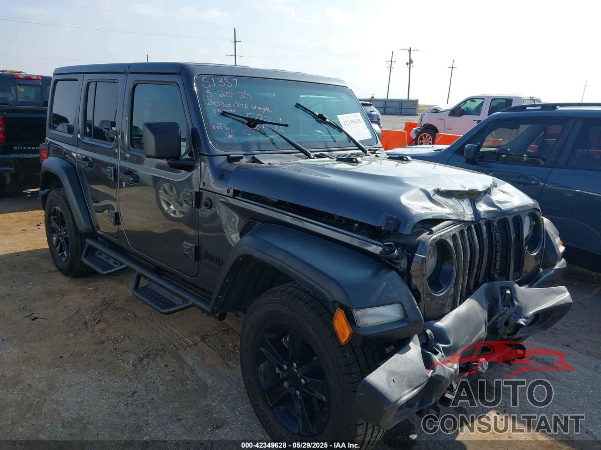 JEEP WRANGLER UNLIMITED 2022 - 1C4HJXDG5NW105931
