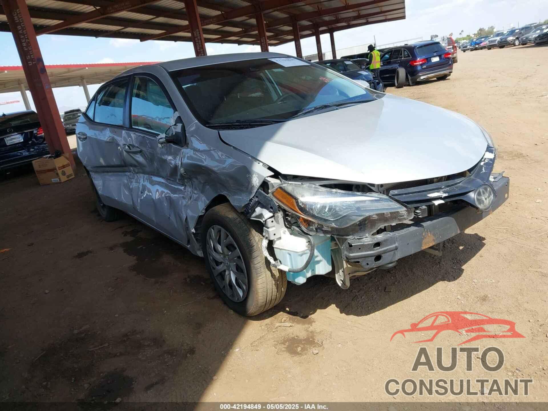 TOYOTA COROLLA 2019 - 5YFBURHE8KP903474