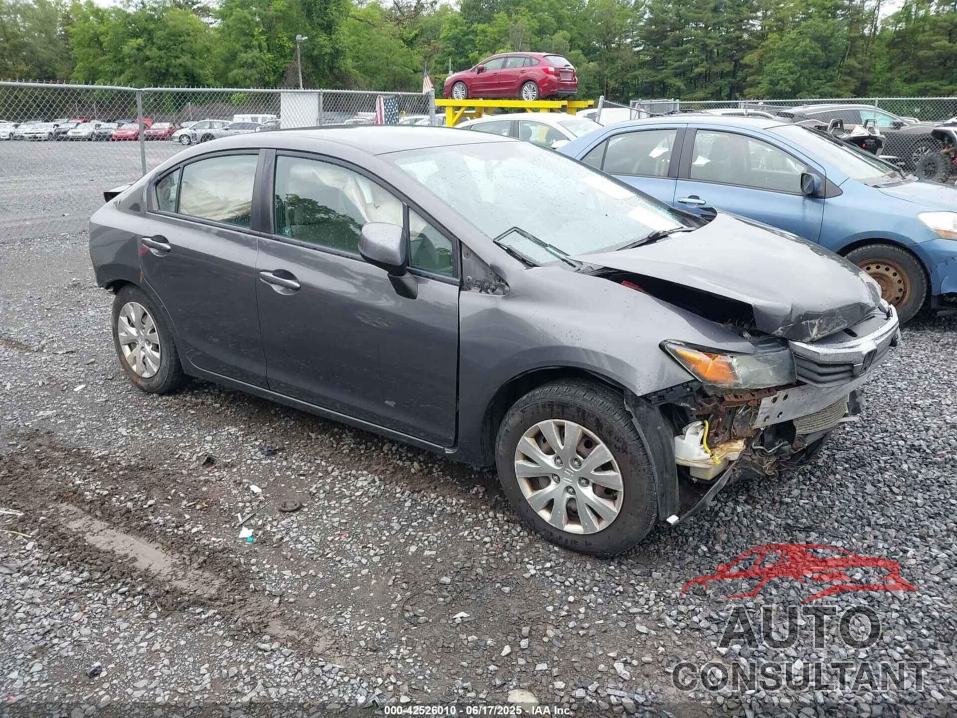 HONDA CIVIC 2012 - 2HGFB2F51CH563532