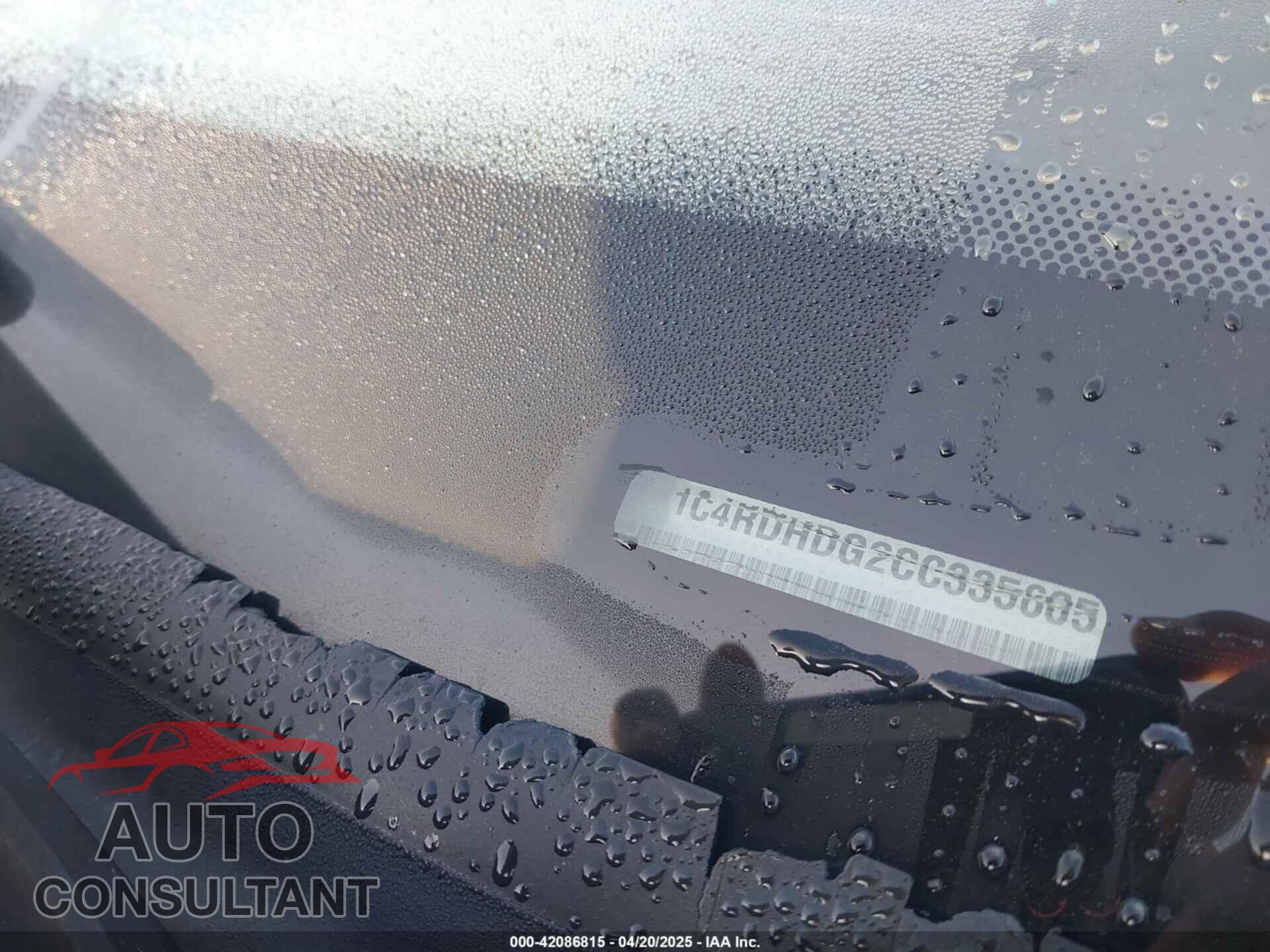 DODGE DURANGO 2012 - 1C4RDHDG2CC335605