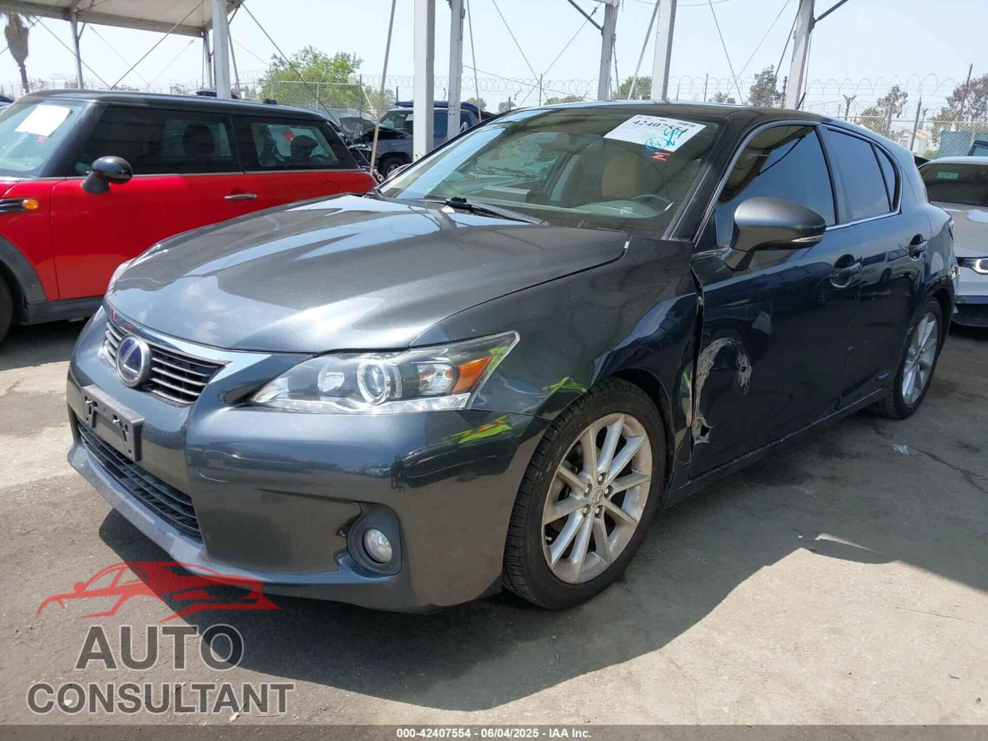 LEXUS CT 200H 2011 - JTHKD5BH9B2008133