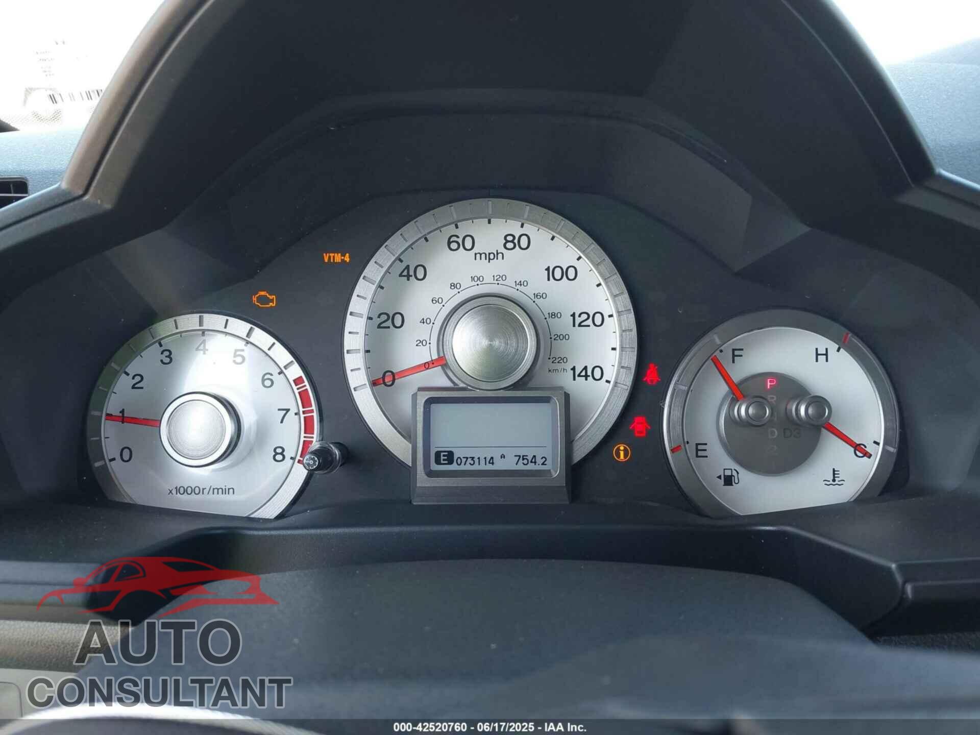 HONDA PILOT 2011 - 5FNYF4H90BB054740