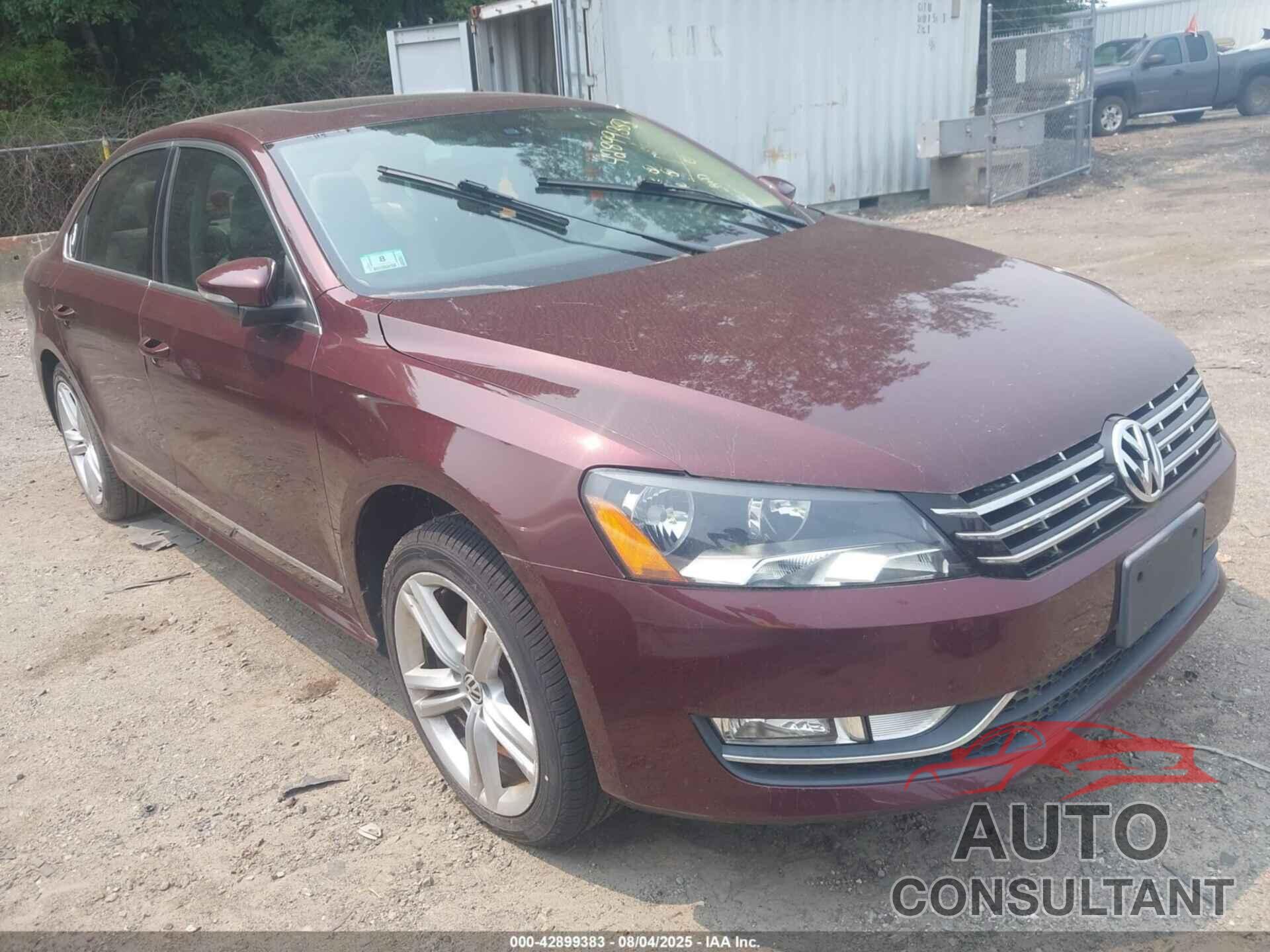 VOLKSWAGEN PASSAT 2012 - 1VWCN7A34CC065496