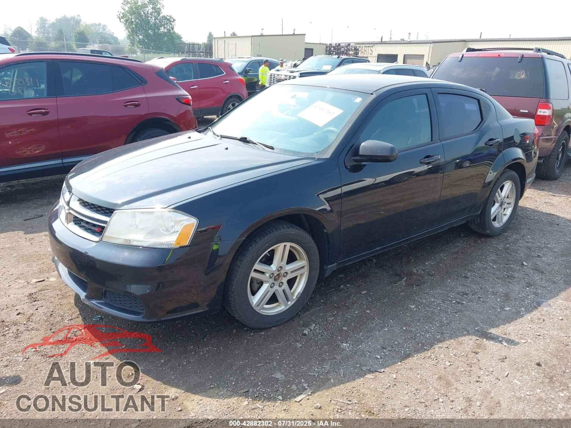 DODGE AVENGER 2012 - 1C3CDZCB6CN178011