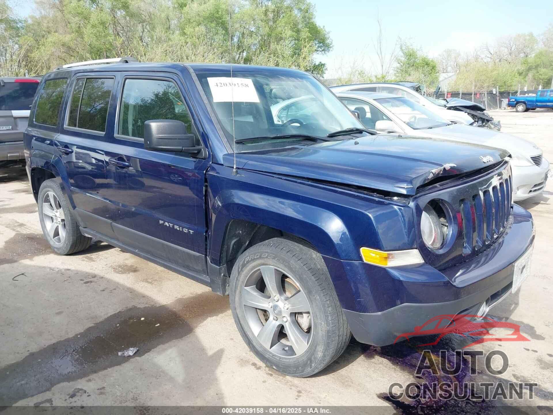 JEEP PATRIOT 2017 - 1C4NJPFA8HD189559