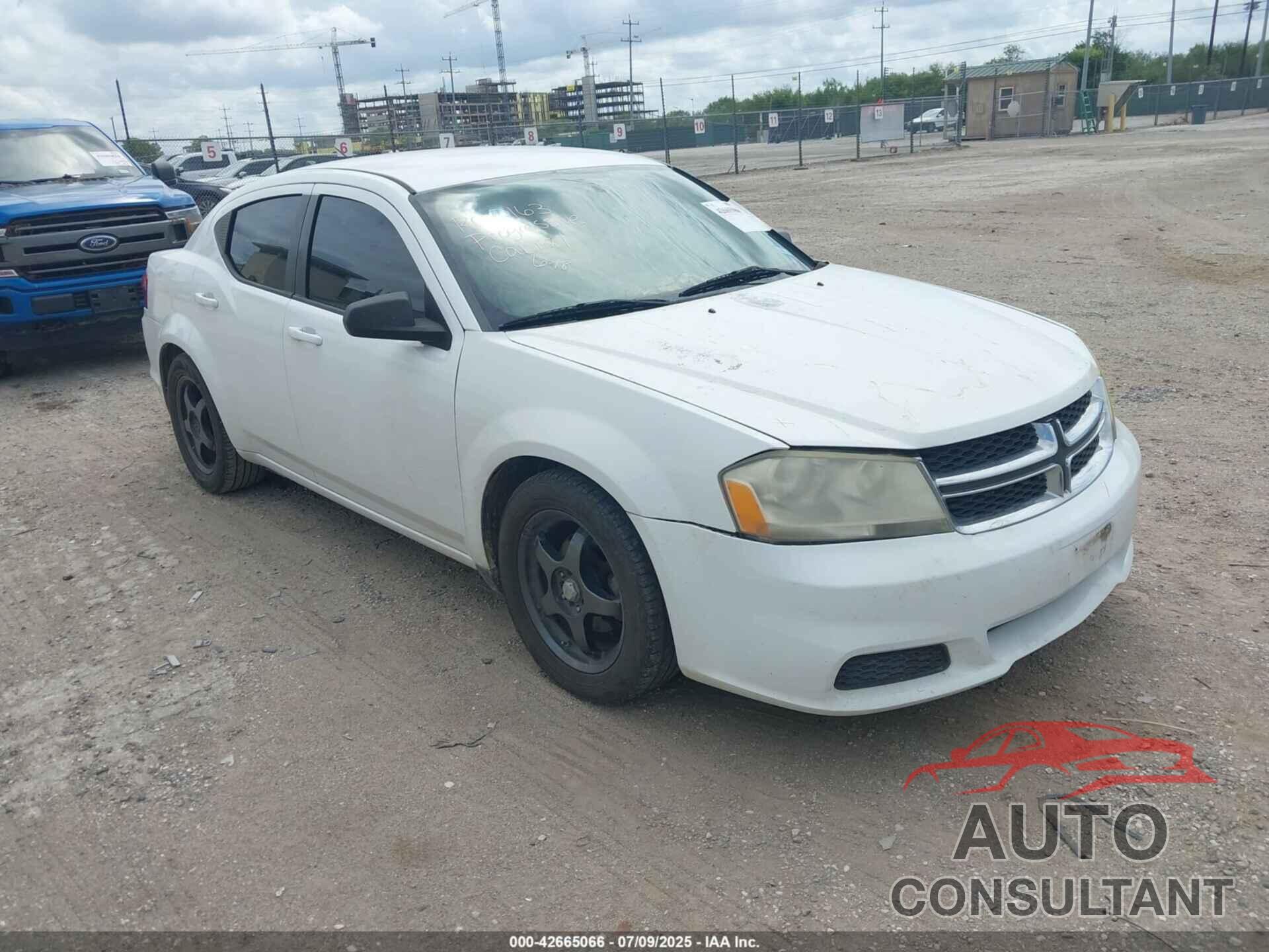 DODGE AVENGER 2013 - 1C3CDZAG3DN748403