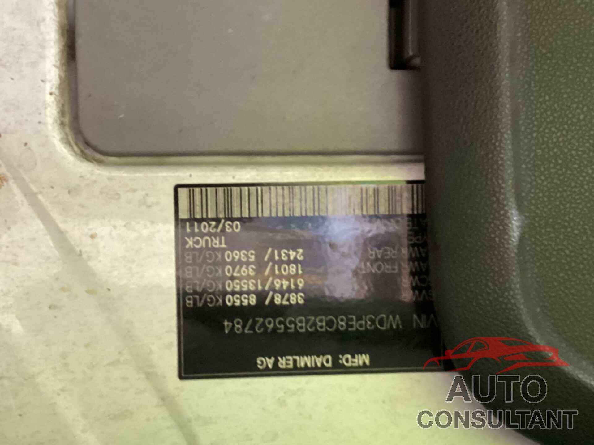MERCEDES-BENZ SPRINTER 2011 - WD3PE8CB2B5562784